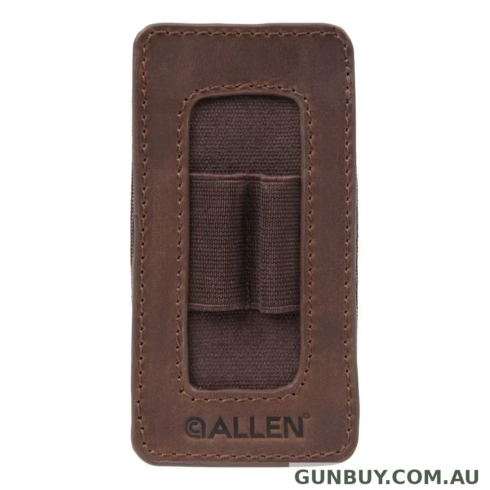 Allen Castle Rock Forend 2 Round Ammo Holder - Brown Leather