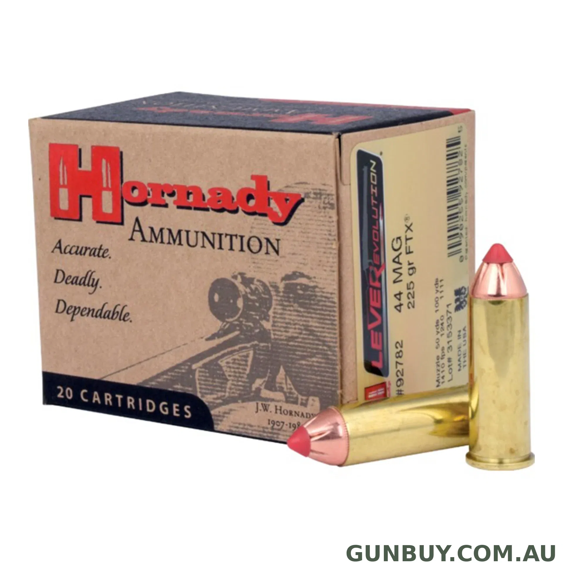 Hornady 225gr FTX Lvrev - 20 pack