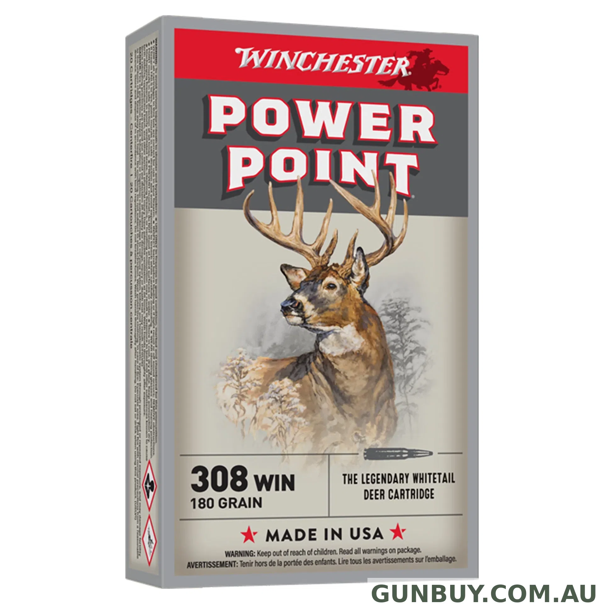 Winchester Power Point 308Win 180gr PP - 20 Pack