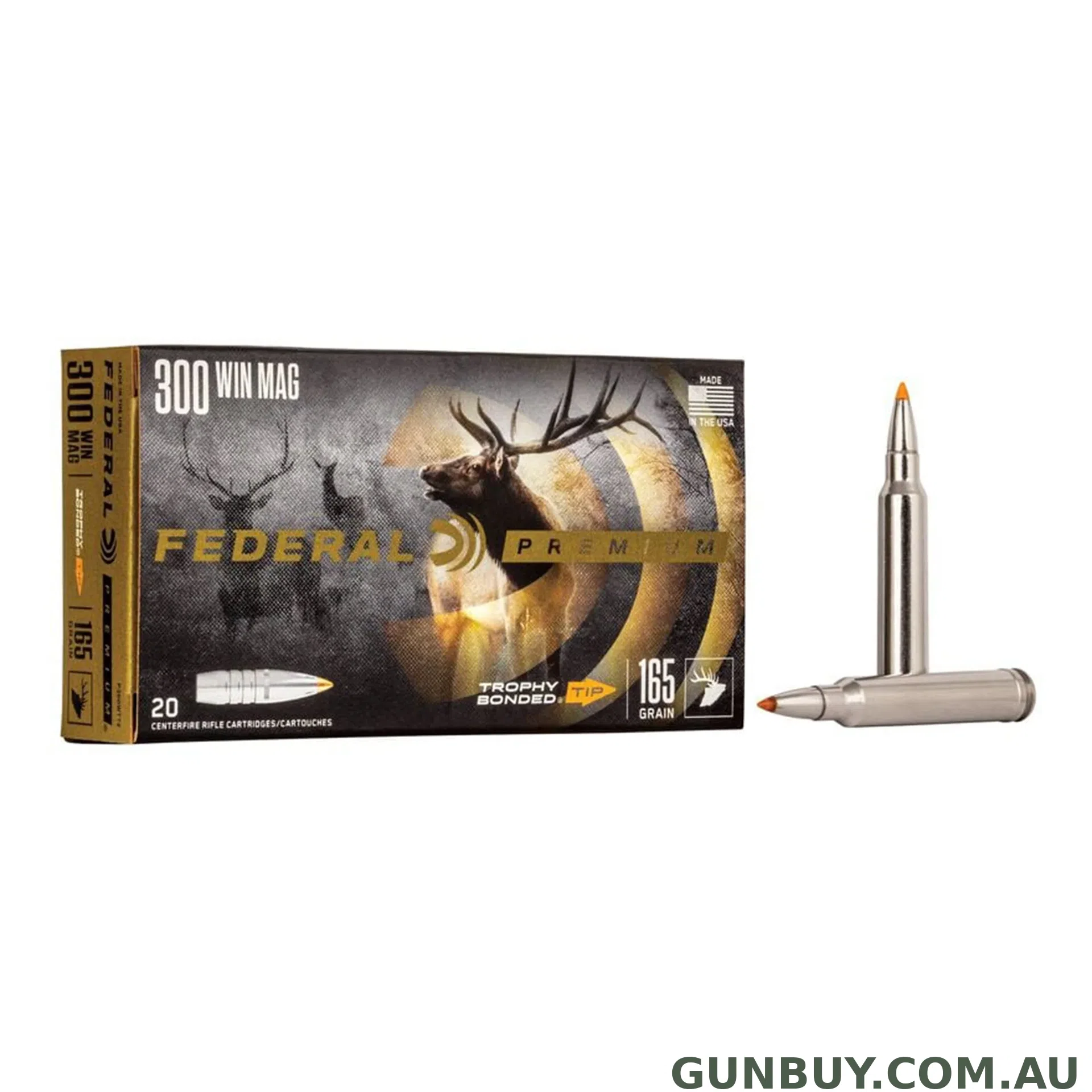 Federal 300 Win Mag 165gr Tbt Vital-Shok / 20
