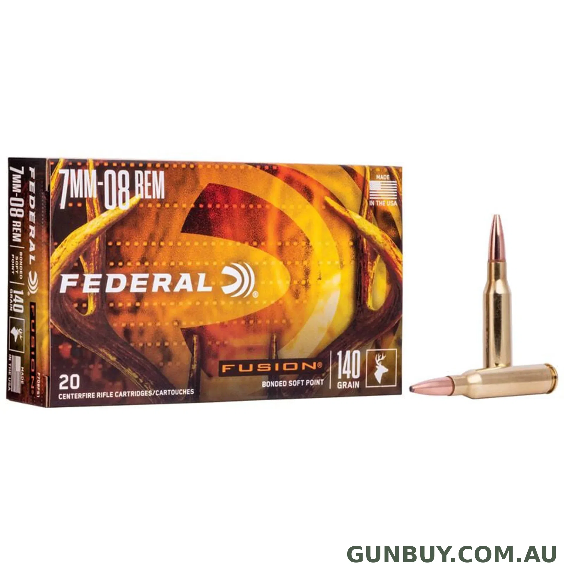 Federal 7mm-08 Rem 140gr Fusion / 20