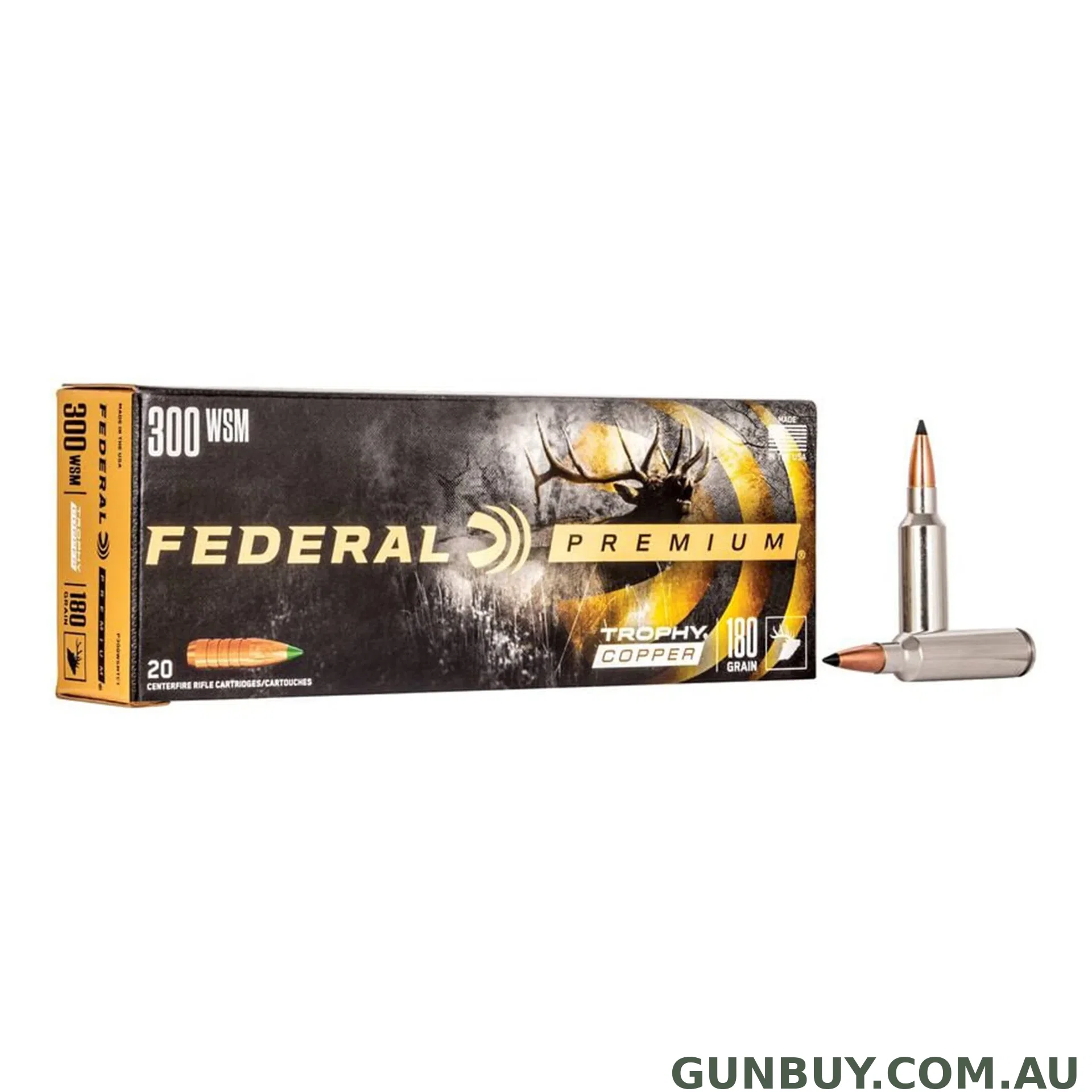 Federal 300 WSM 180gr Trophy Copper Vital-Shok / 20