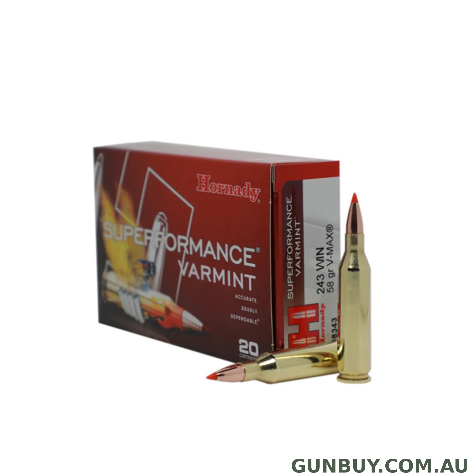 Hornady 243 Win 58gr V-Max SPF - 20pk