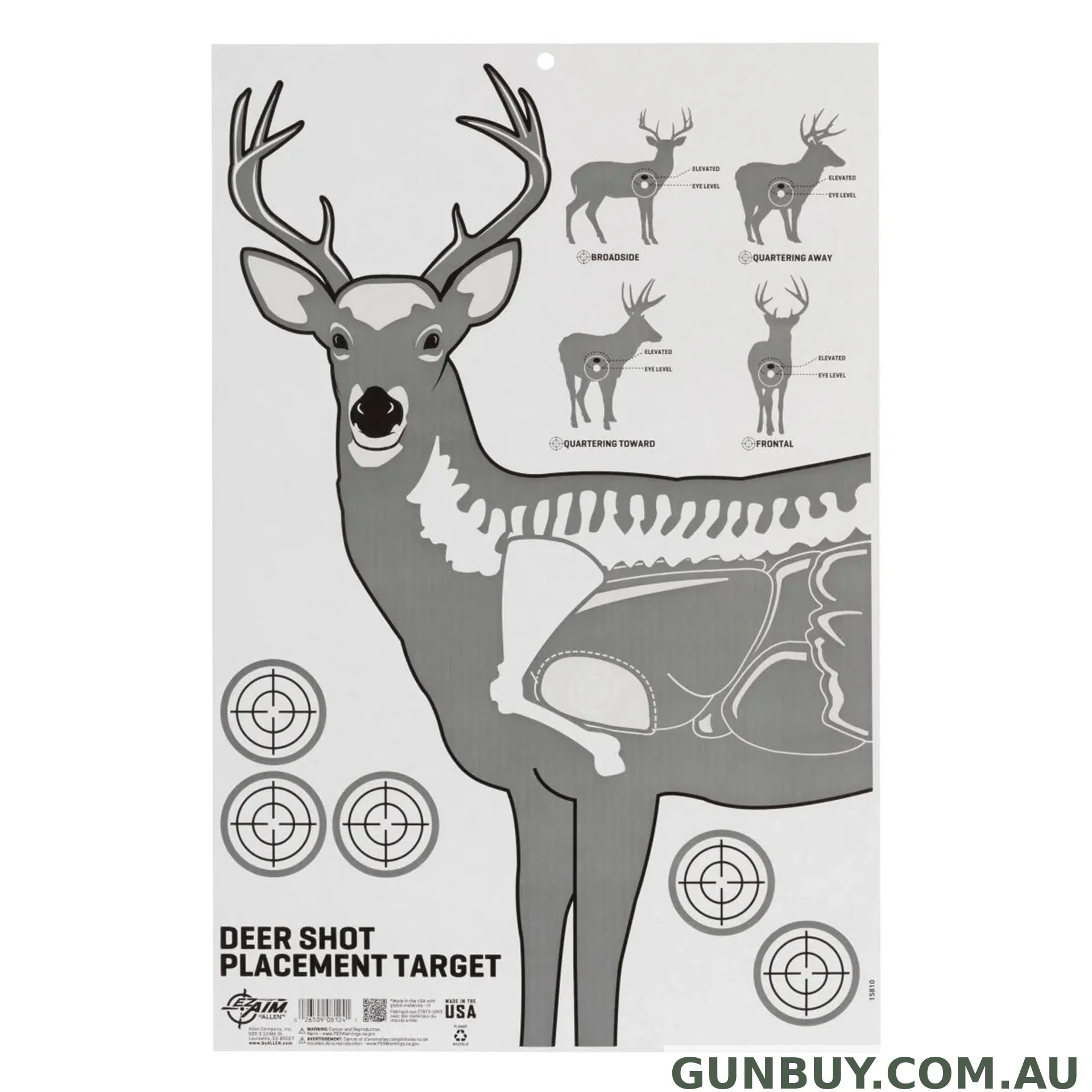ALLEN Corrugated Target Deer Vitals 23x35"