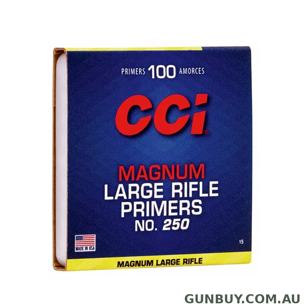 CCI Primer 250 Large Rifle Magnum - 100 Pack