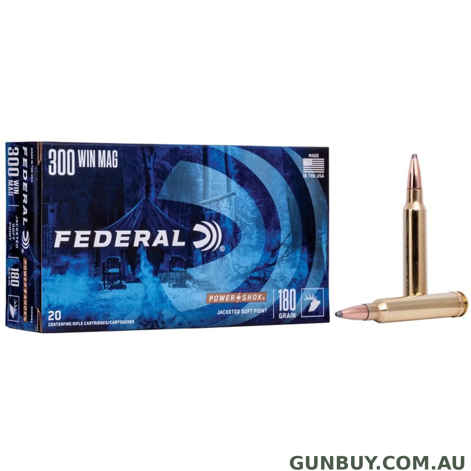 Federal SP Power-shok .300 Win Mag 180gr, 20 pack