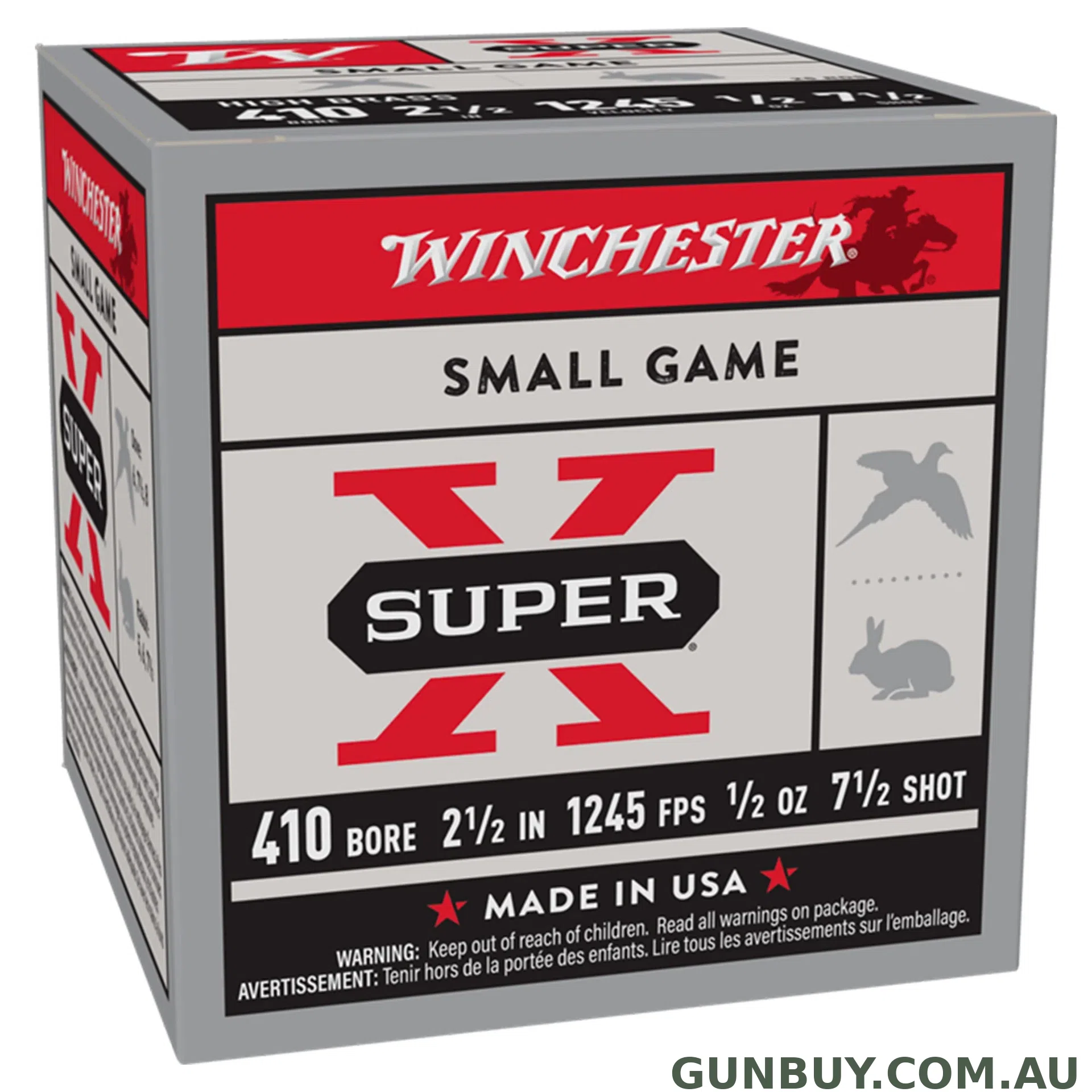 Winchester Super X 410G 2-1/2" 14gm 7.5 - 410 Gauge / 25