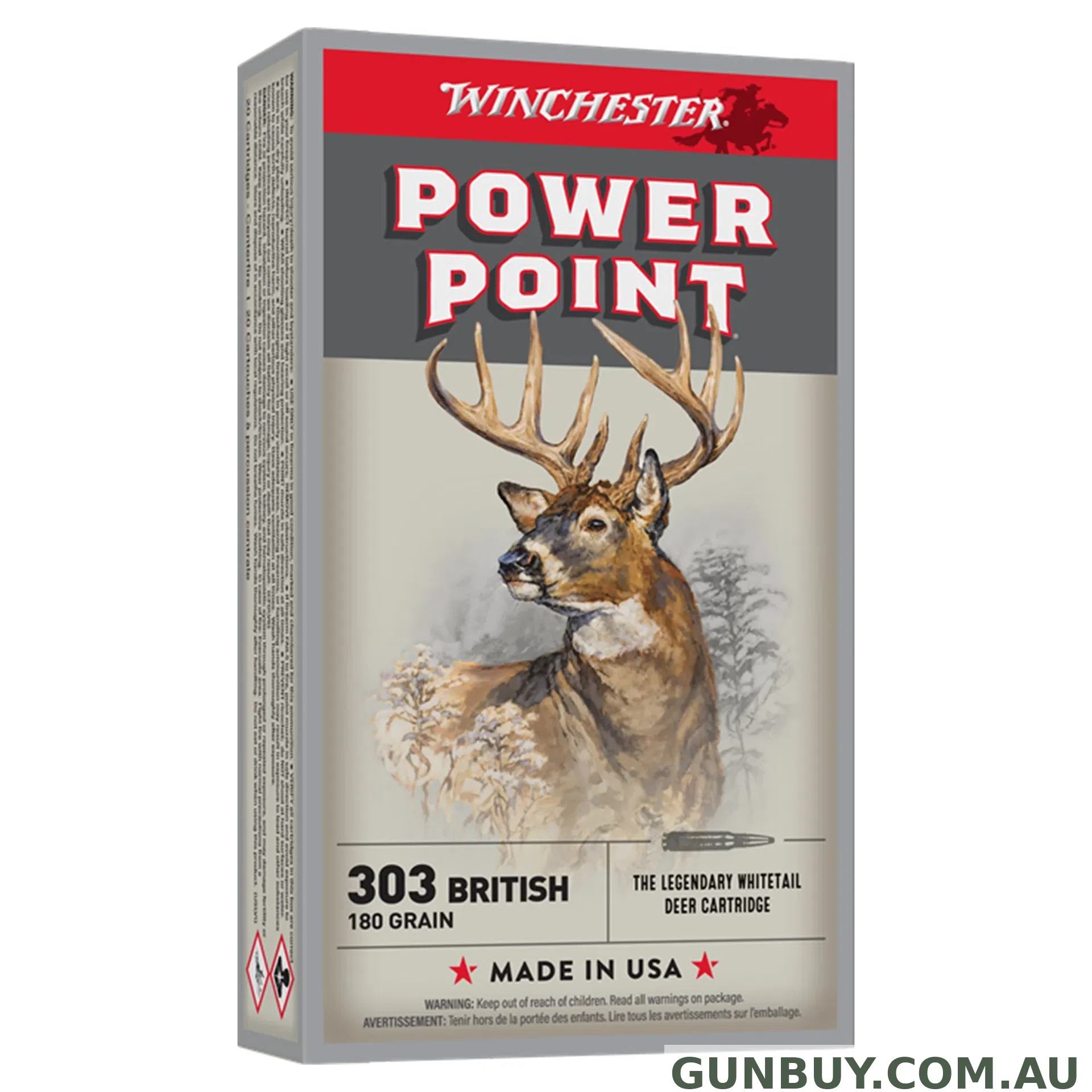 Winchester Super X 303 British 180gr PP - 20 Pack