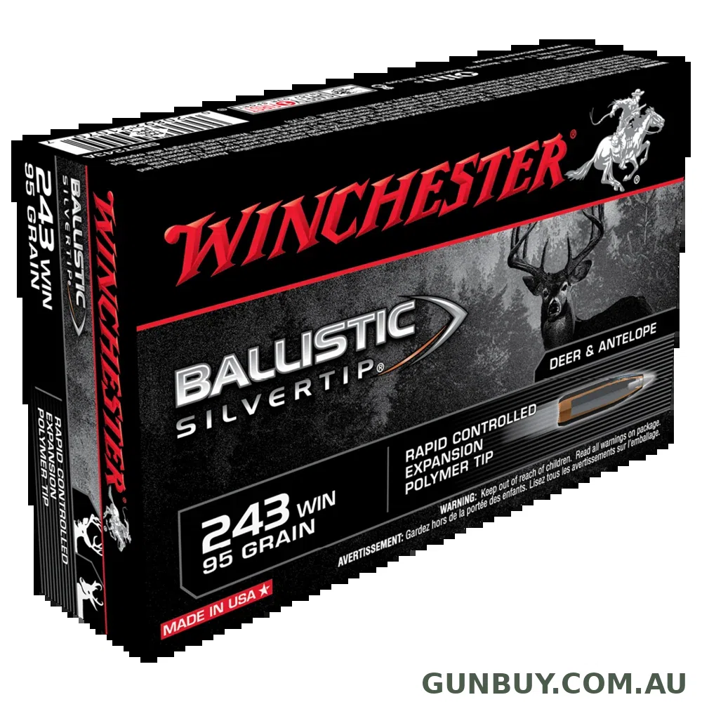 Winchester Ballistic SilverTip 243Win 95gr PT - 20 Pack