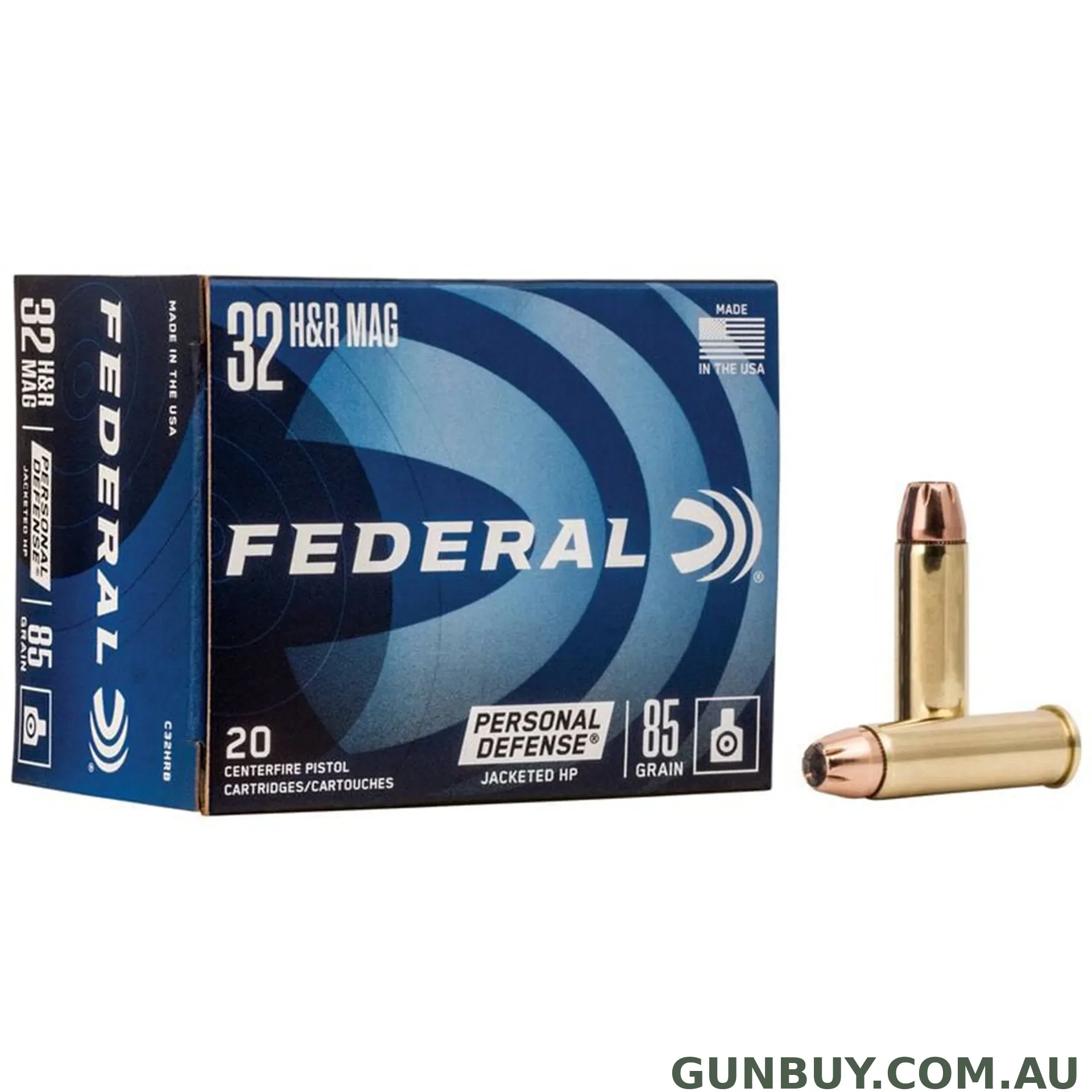 Federal 32 H&R 85gr JHP Personal Defense