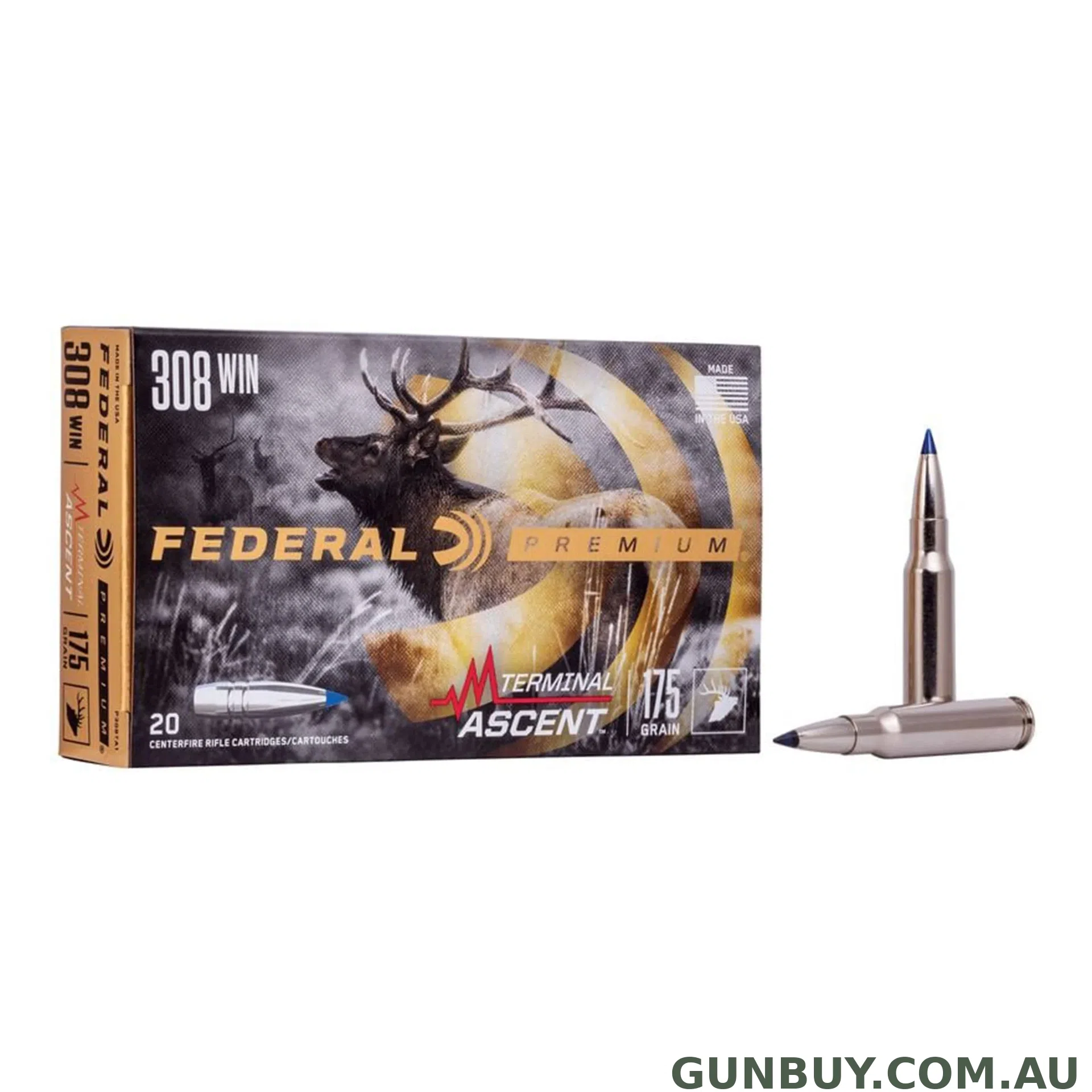 Federal 308 Win 175gr Terminal Ascent / 20