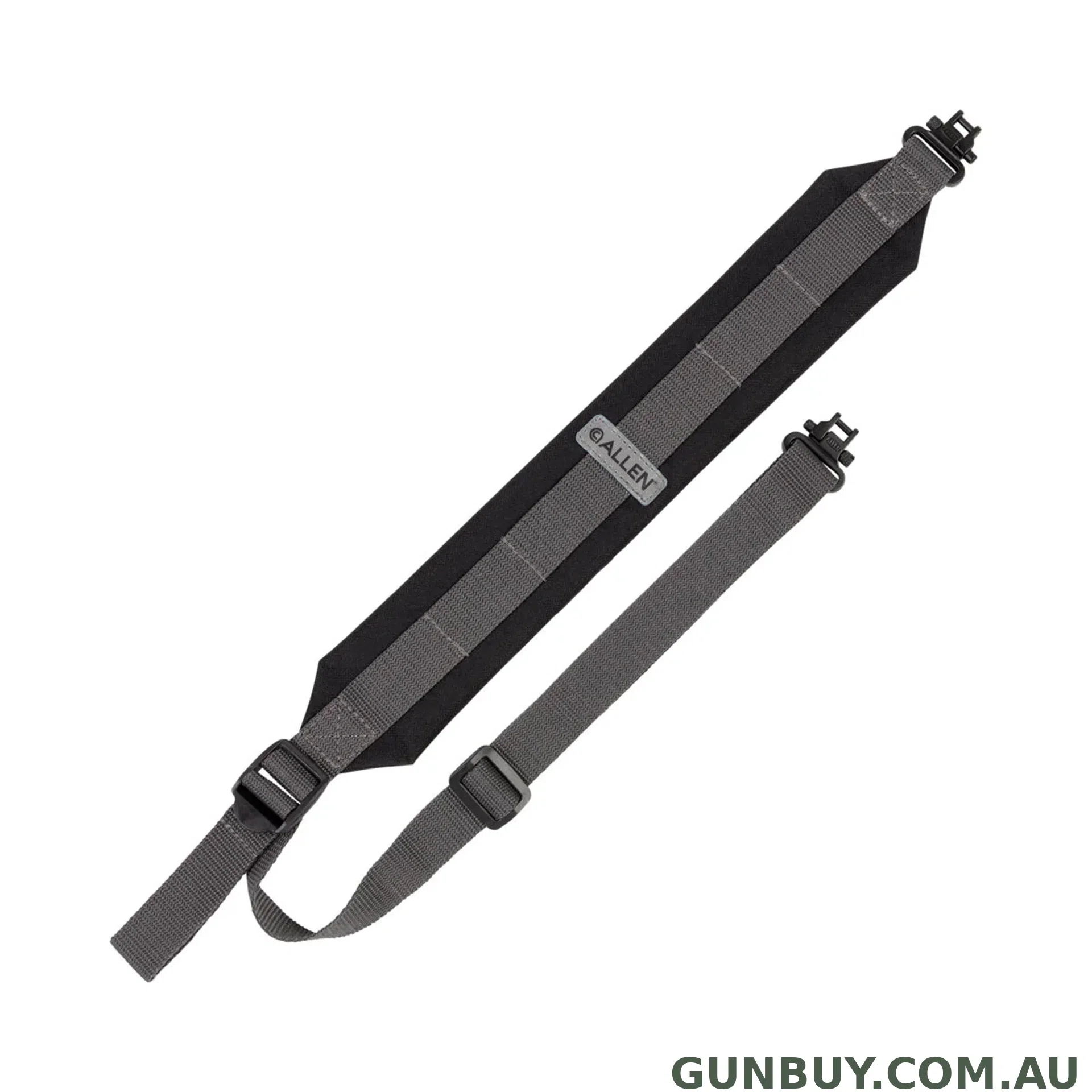 Allen Durango Padded Sling + Swivels - Black / Grey