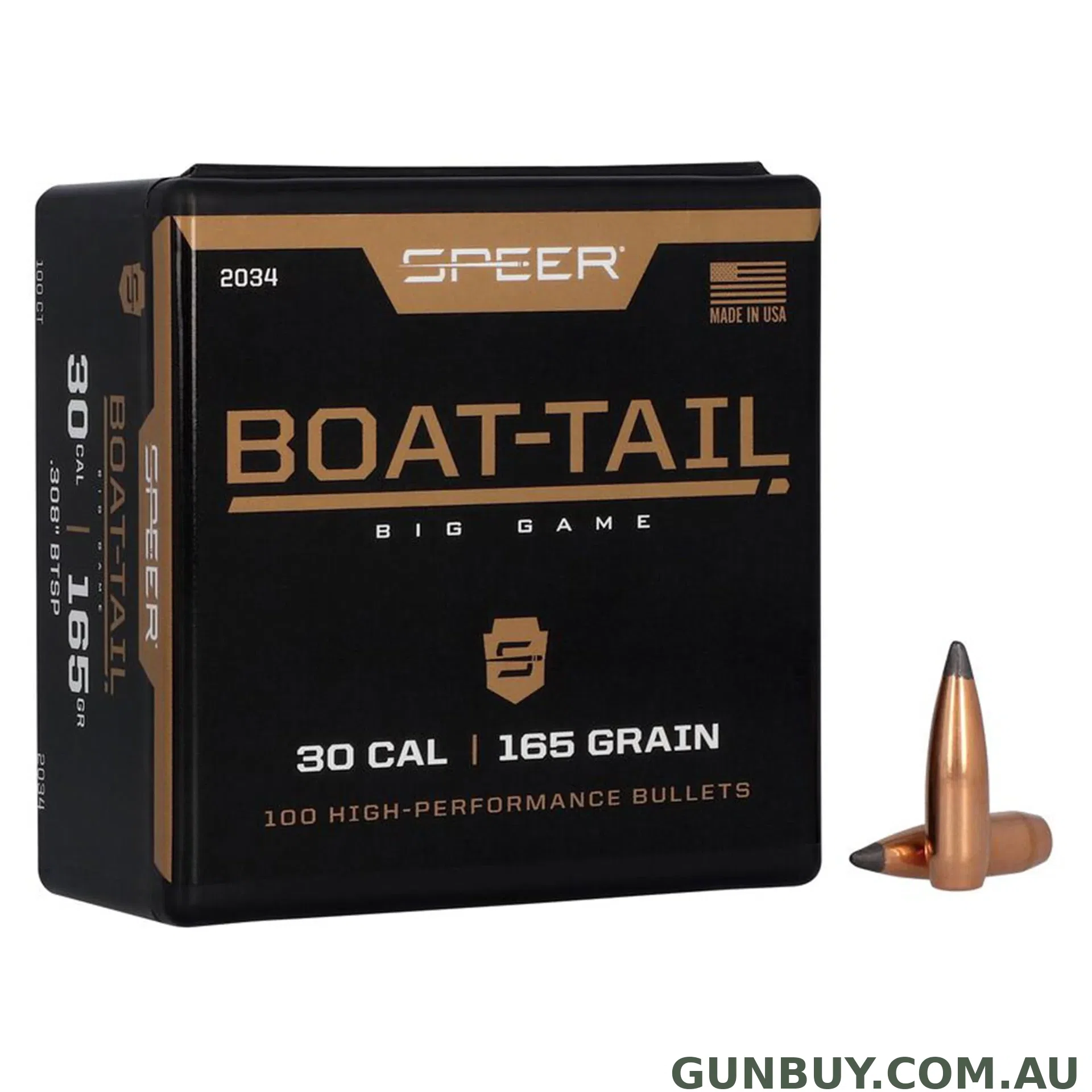 Speer 308 165gr Boat Tail / 100