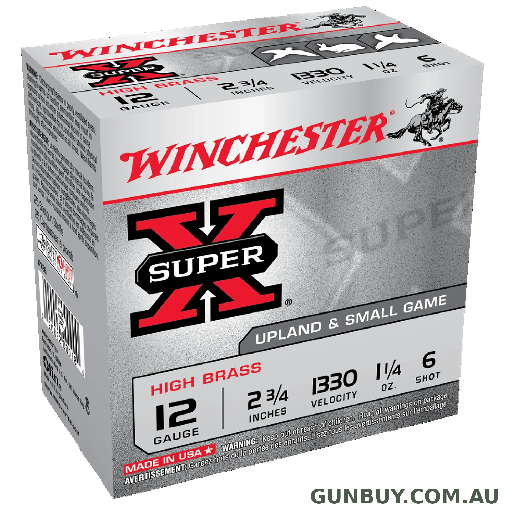Winchester Super X HS 12G 6 2-3/4" 36gm / 25