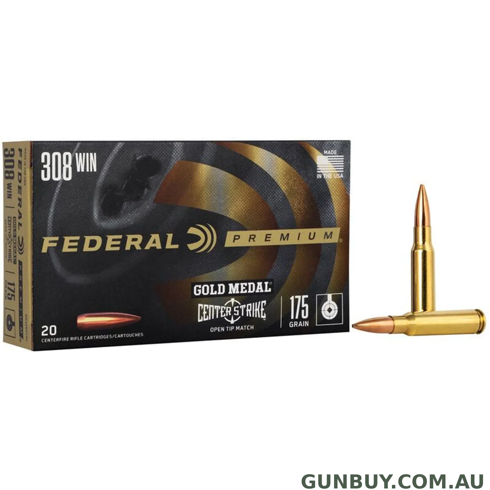 Federal 308 Win 175gr Centerstrike / 20