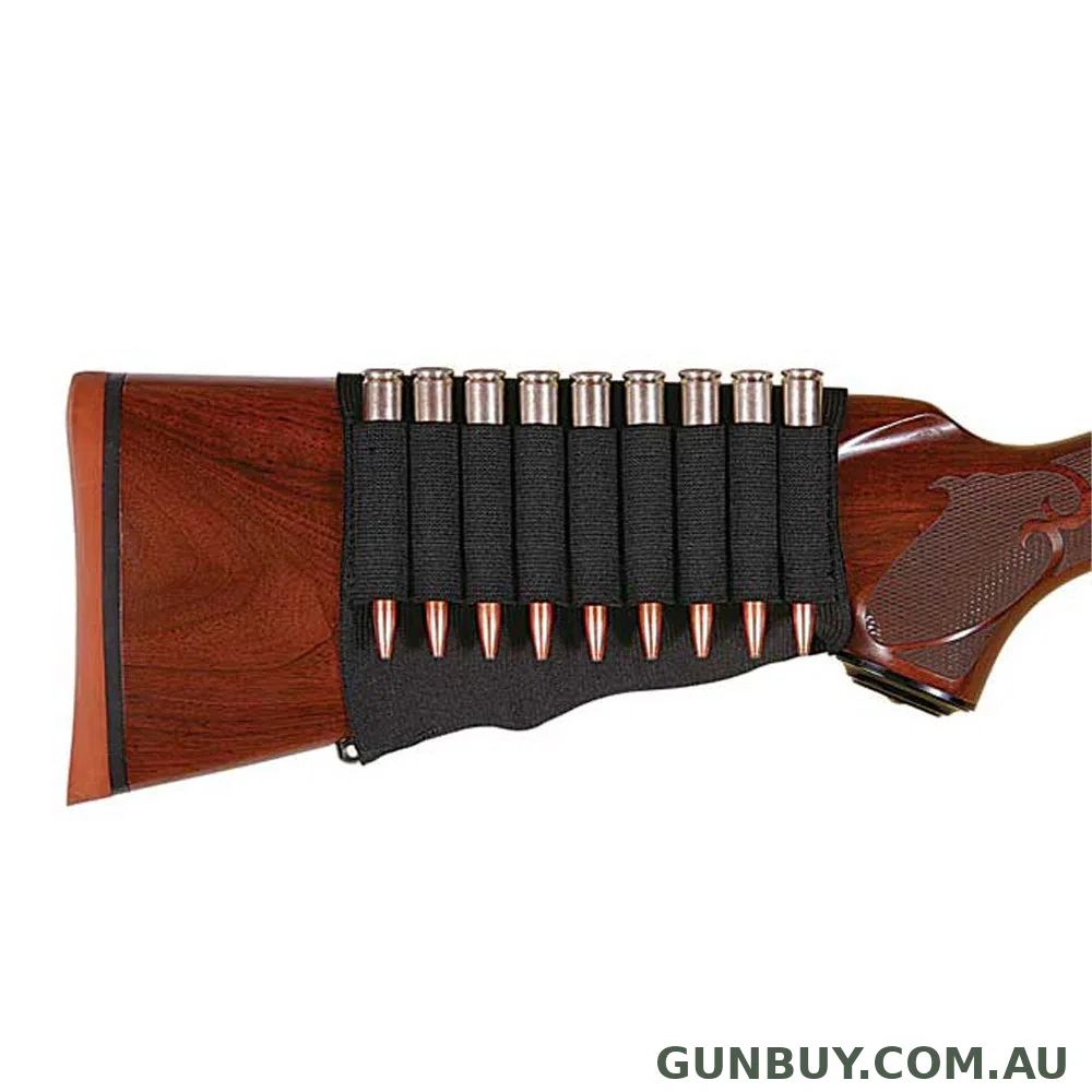 Allen Butt Stock Rifle 9 Round Cartridge Holder - Black