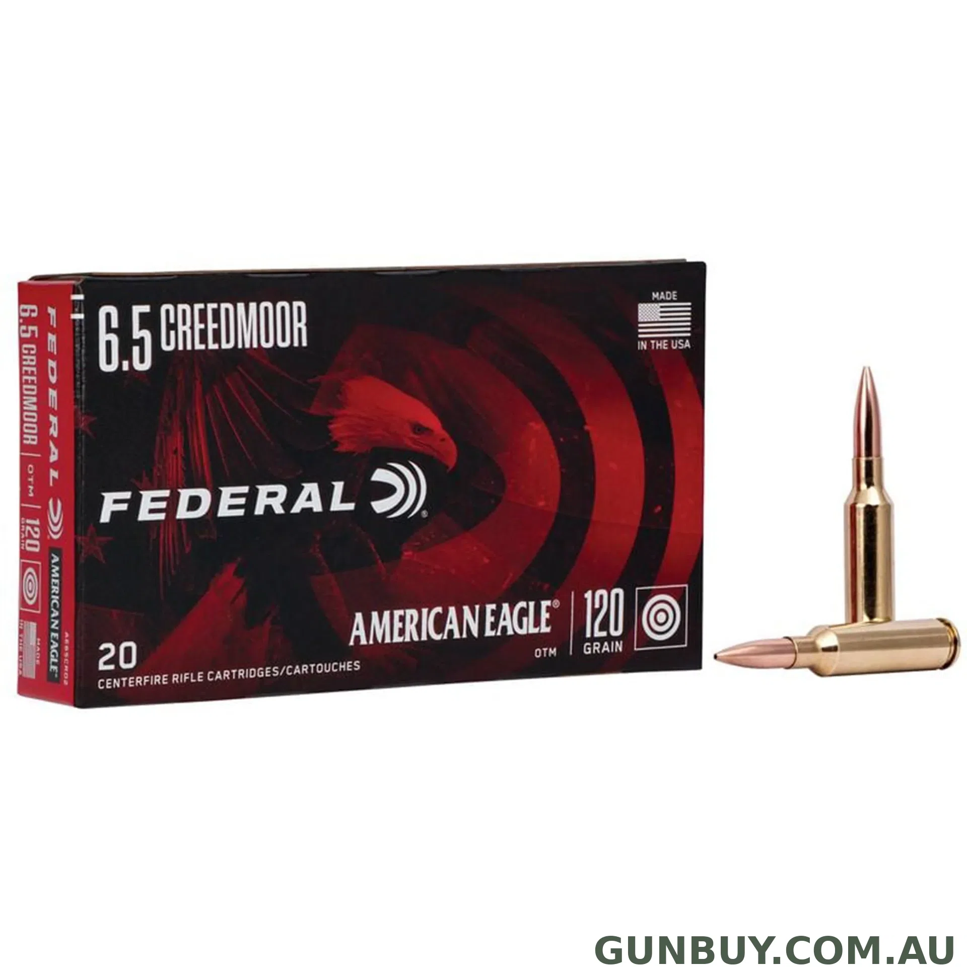 Federal 6.5 Creedmoor 120gr Open Tip American Eagle / 20