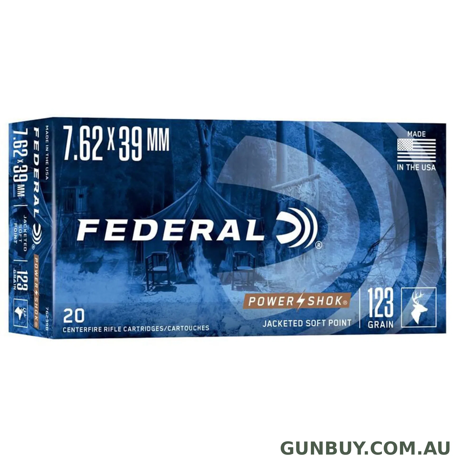 Federal 7.62x39 123gr SP Power-Shok