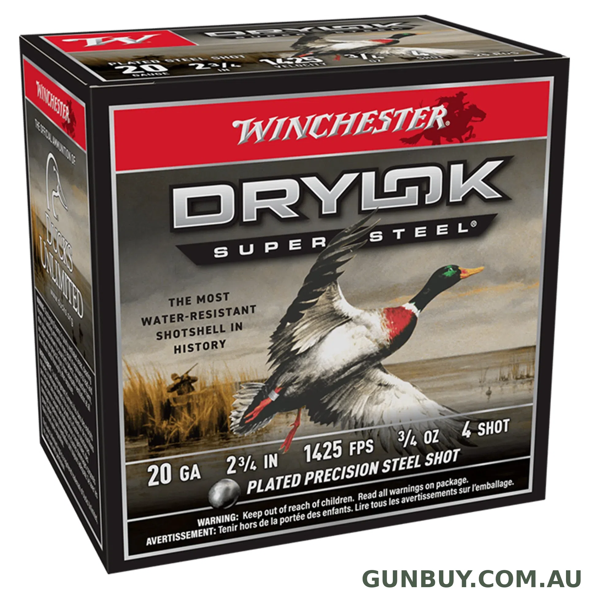 Winchester Drylok 20G 4 2-3/4" 21gm