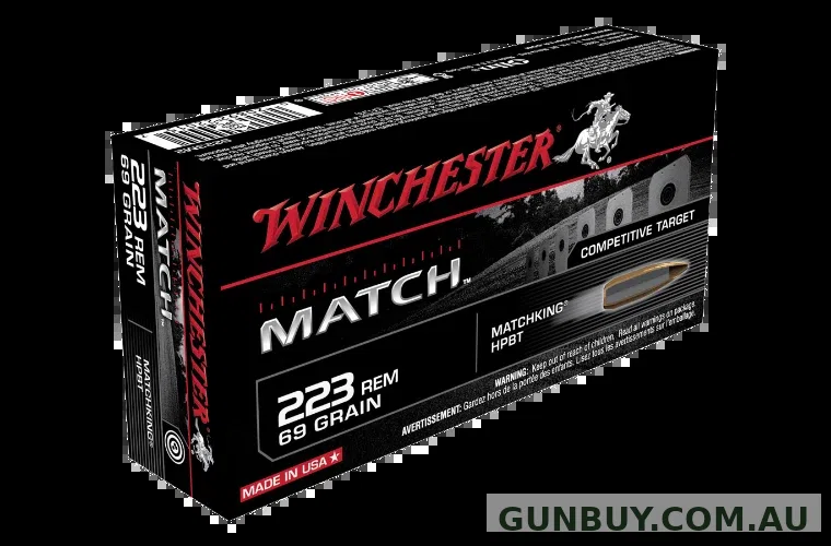 Winchester Supreme 223 Rem 69gr BTHP Match - 20