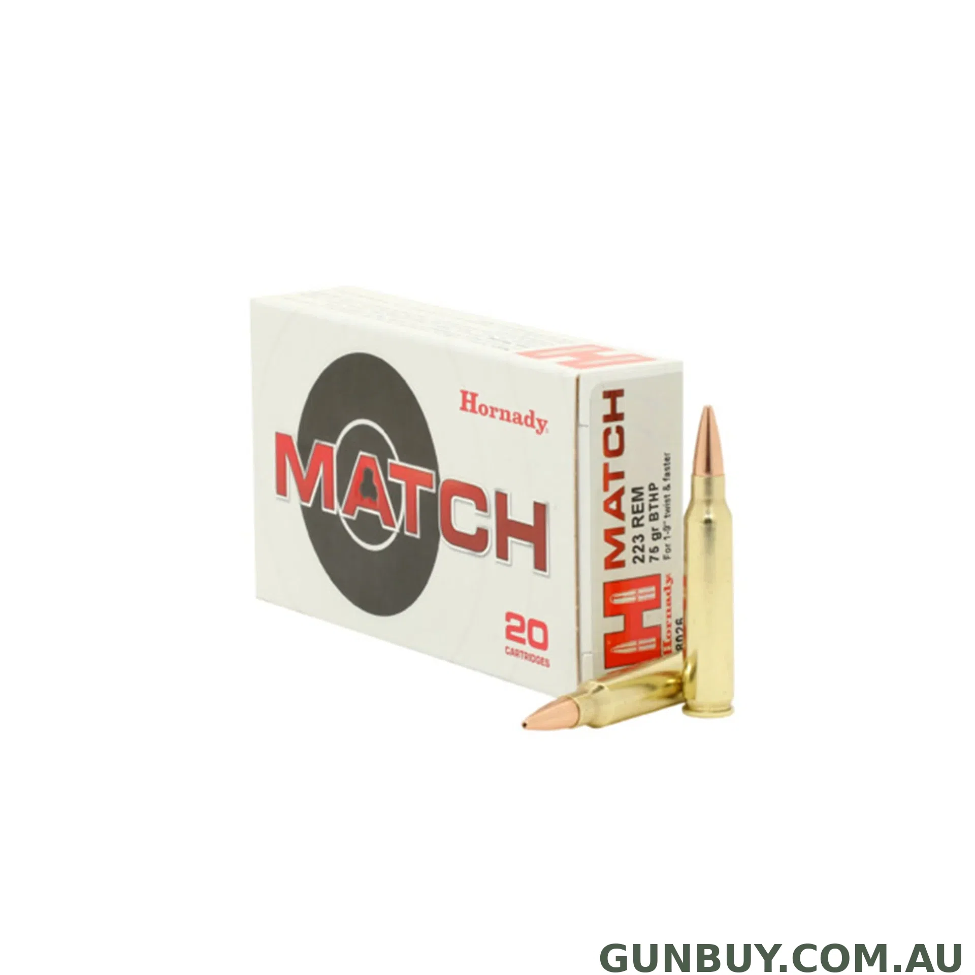 Hornady 223 Rem 75gr BTHP Match - 20pk