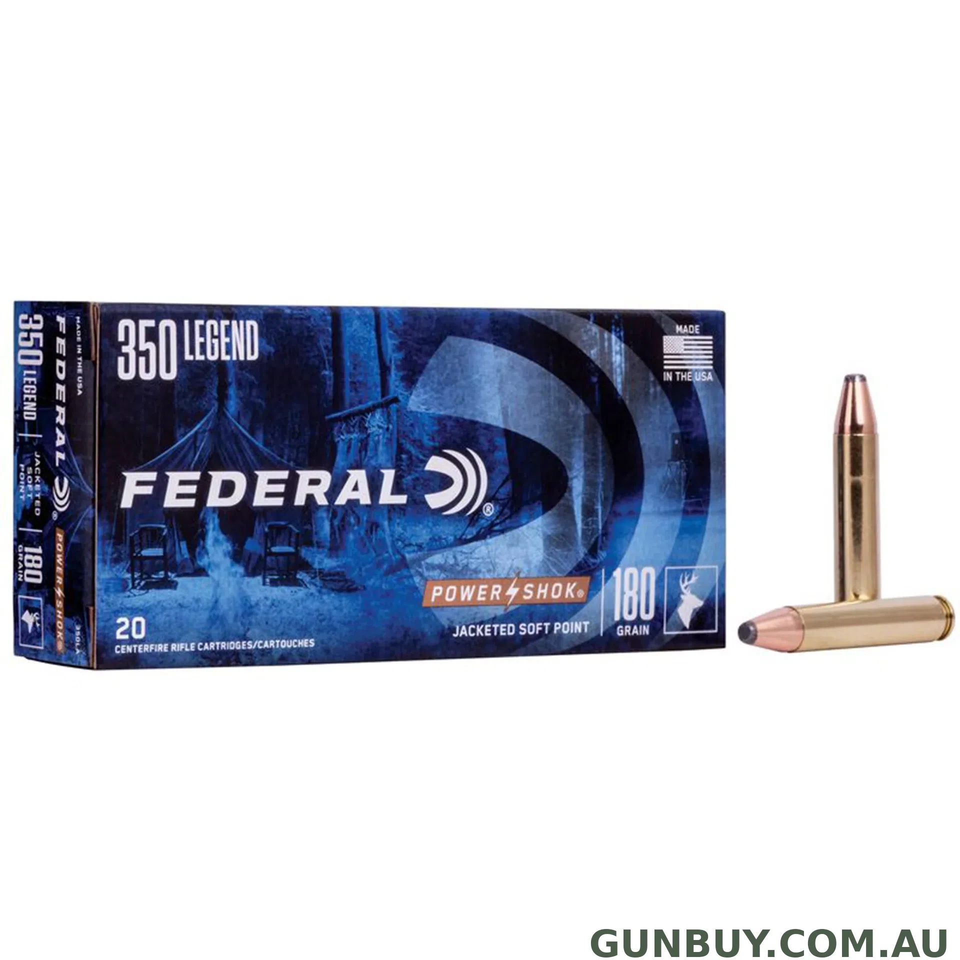 Federal 350 Legend 180gr SP Power-Shok / 20