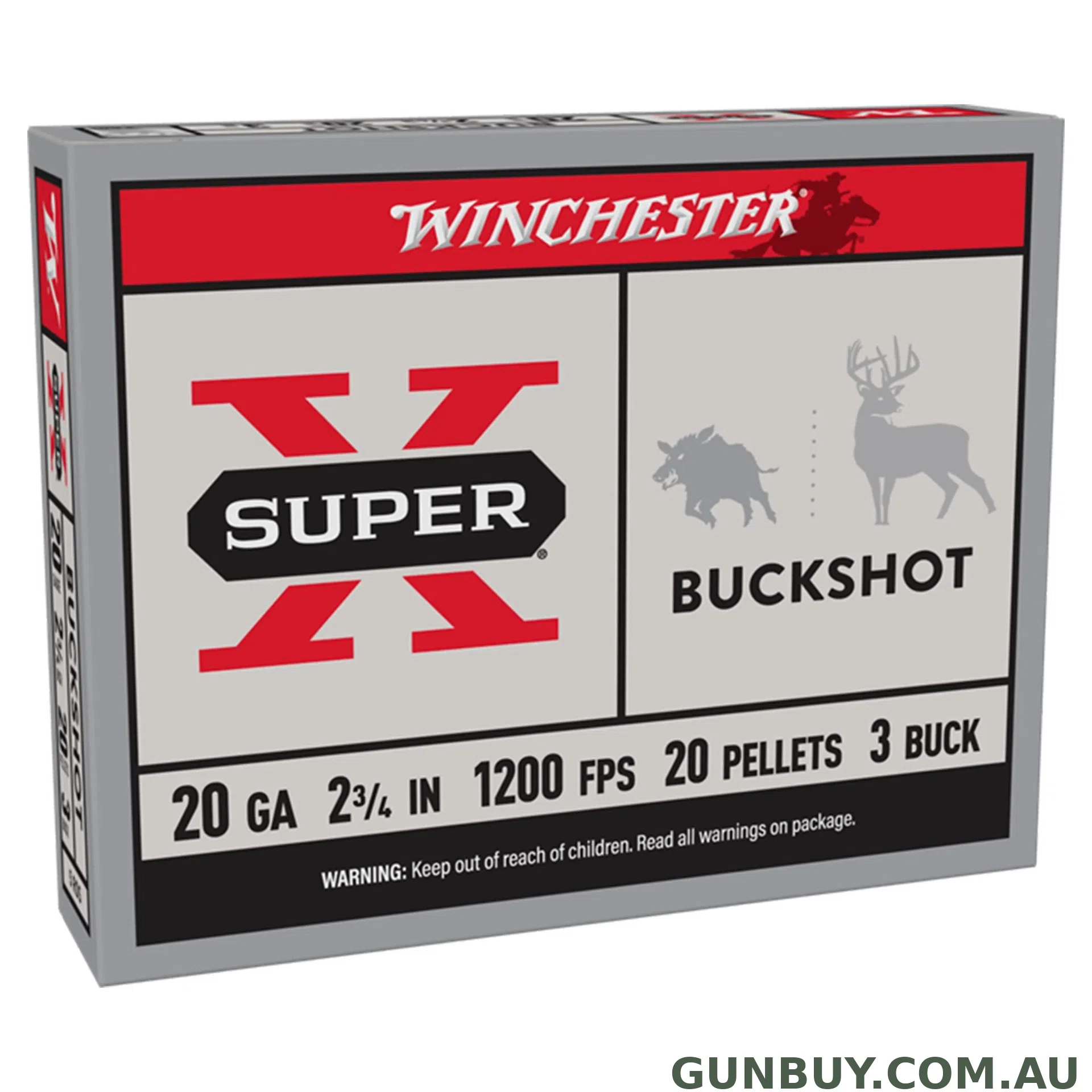 Winchester Super X 20G 3 Buck 2-3/4" 20 Pellet - 5