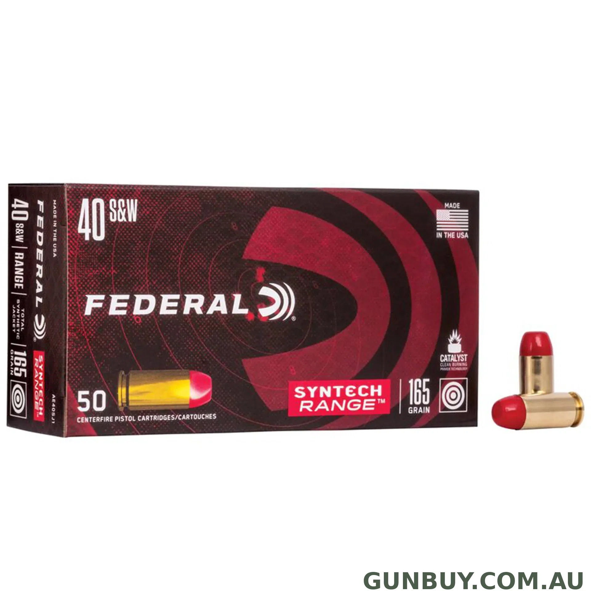 American Eagle 40 S&W 165gr TSJ Syntech Jacket
