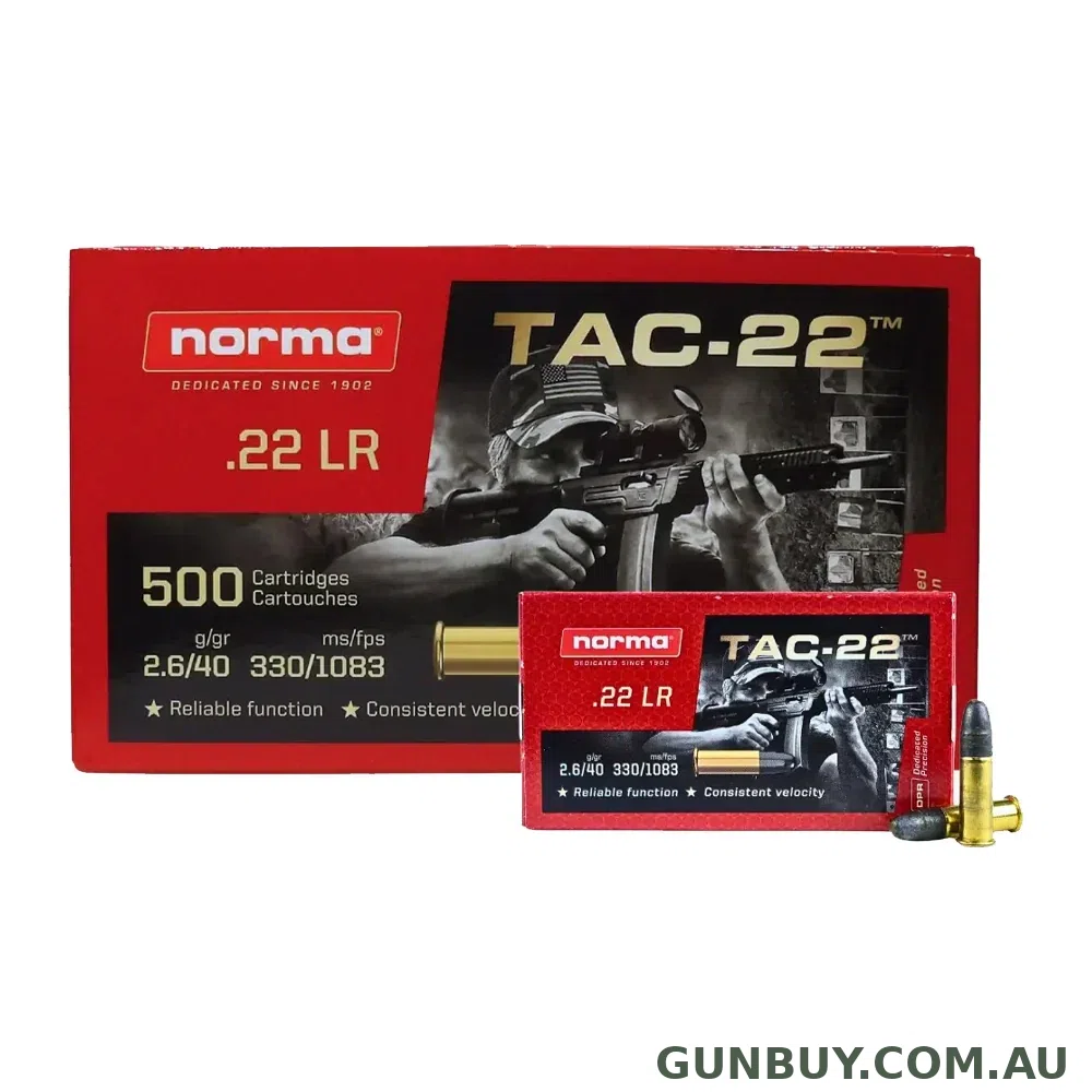 NORMA TAC-22 40gr LRN CASE