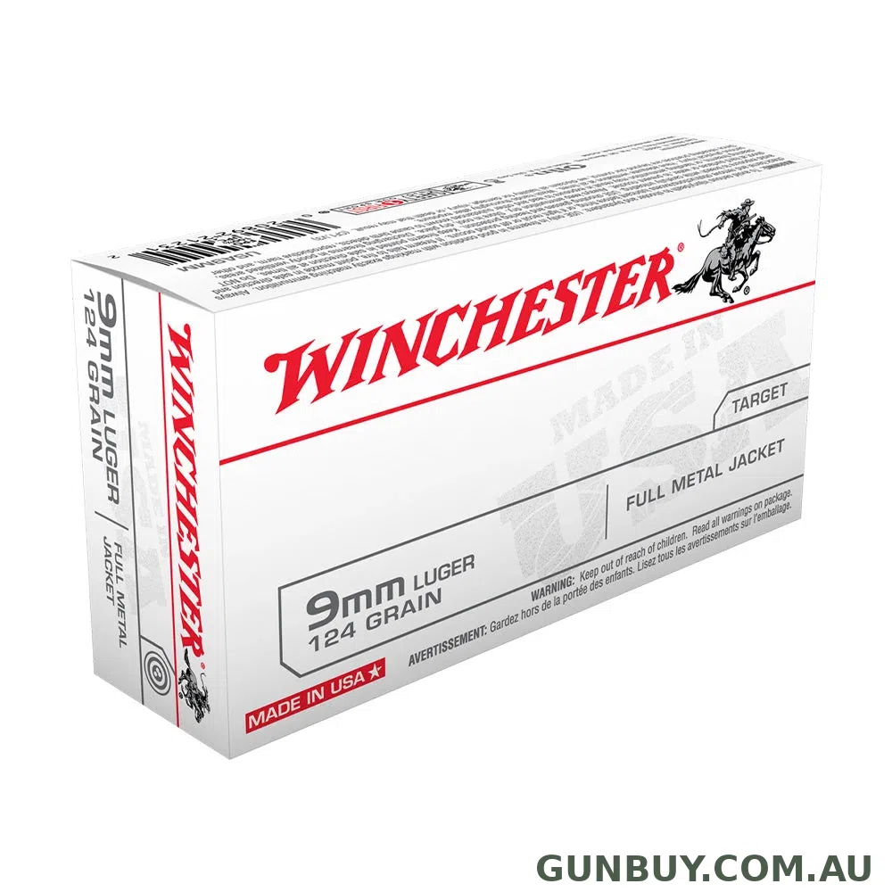 Winchester Value Pack 9mm 124gr FMJ - 50 Pack