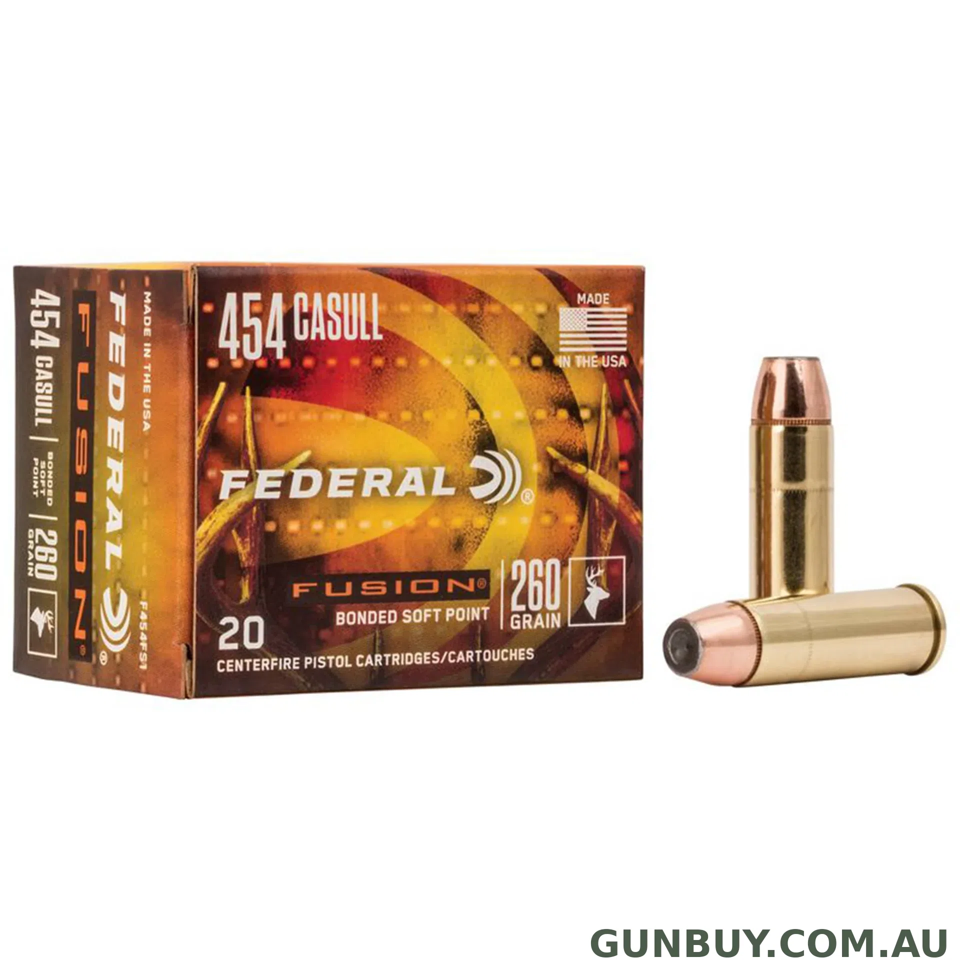 Federal 454 Casull 260gr Fusion
