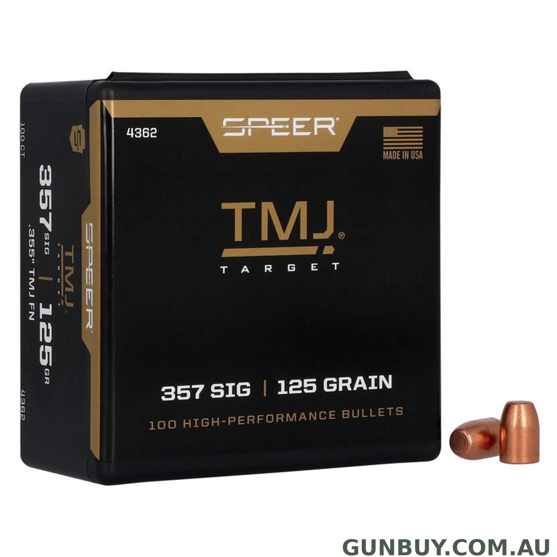 Speer 357Sig 125gr TMJ / 100