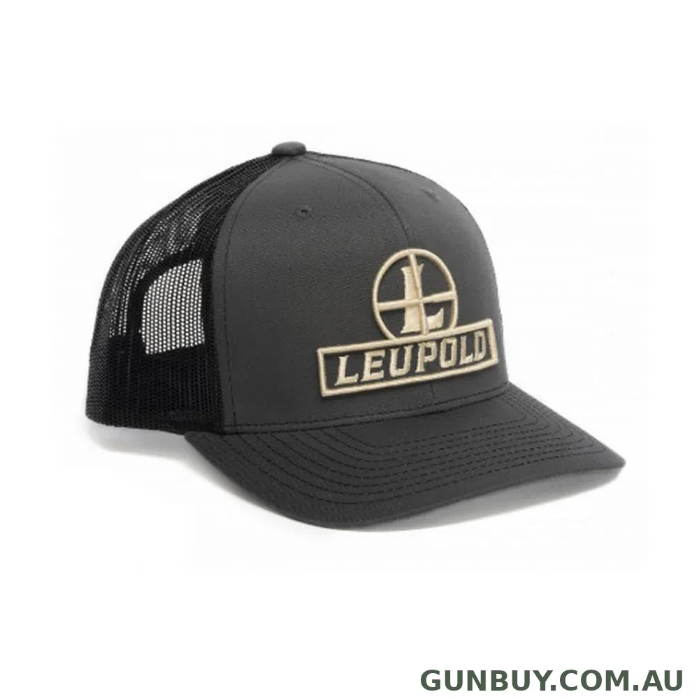 Leupold Reticle Trucker Cap Flat Bill - Grey