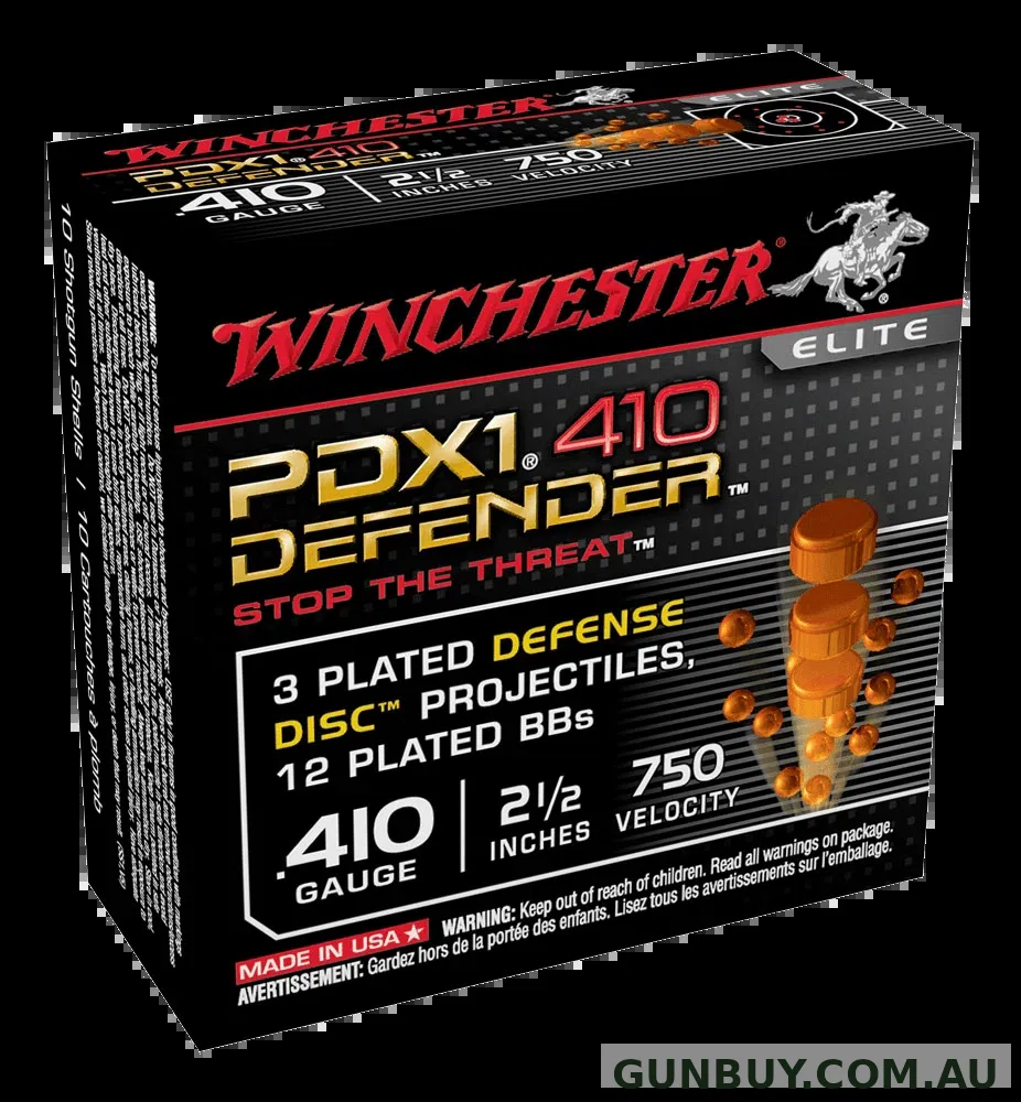 Winchester PDX1 Supreme Elite 410G 2-1/2" BBx12/3Xdiscs - 10 Pack
