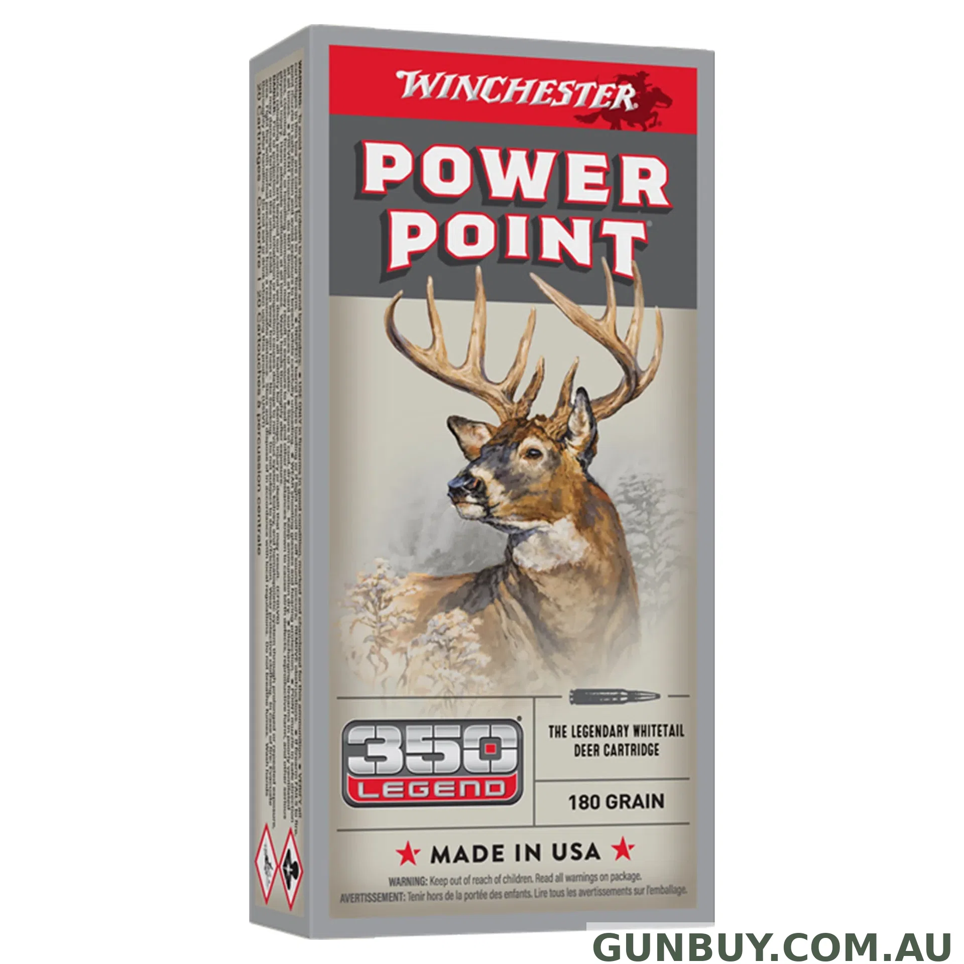 Winchester Power Point 350 Legend 180gr PP - 20 Pack