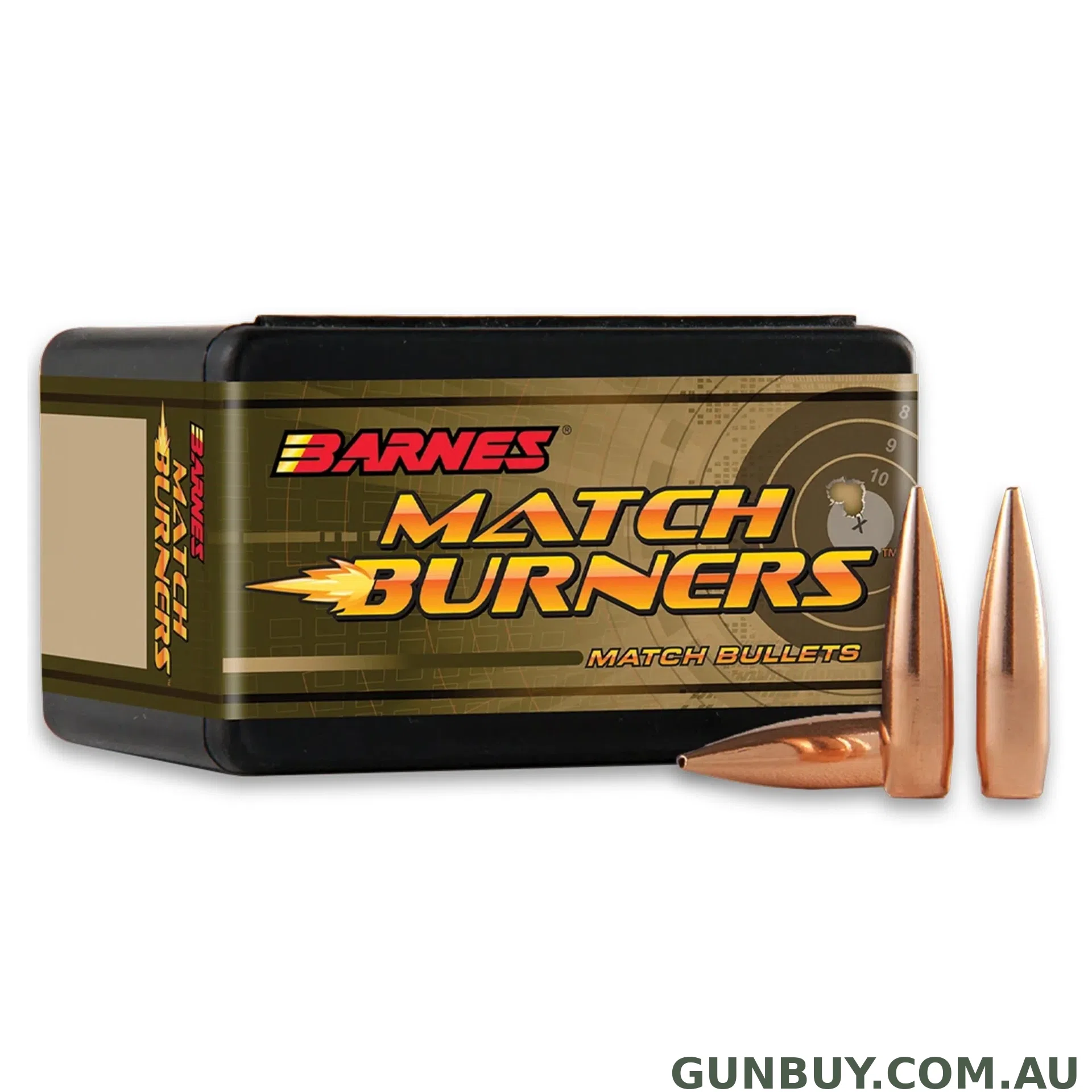 Barnes 30 Cal Match Burner BT 155gr Projectiles / 100 Pack