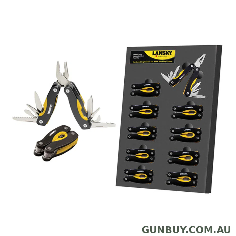 Lansky Mini Multi Tools Card Display Of 10