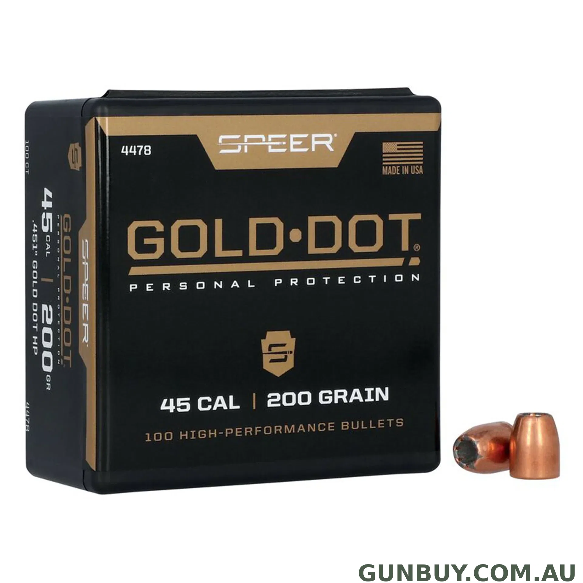Speer 45 Cal 200gr GDHP - 100