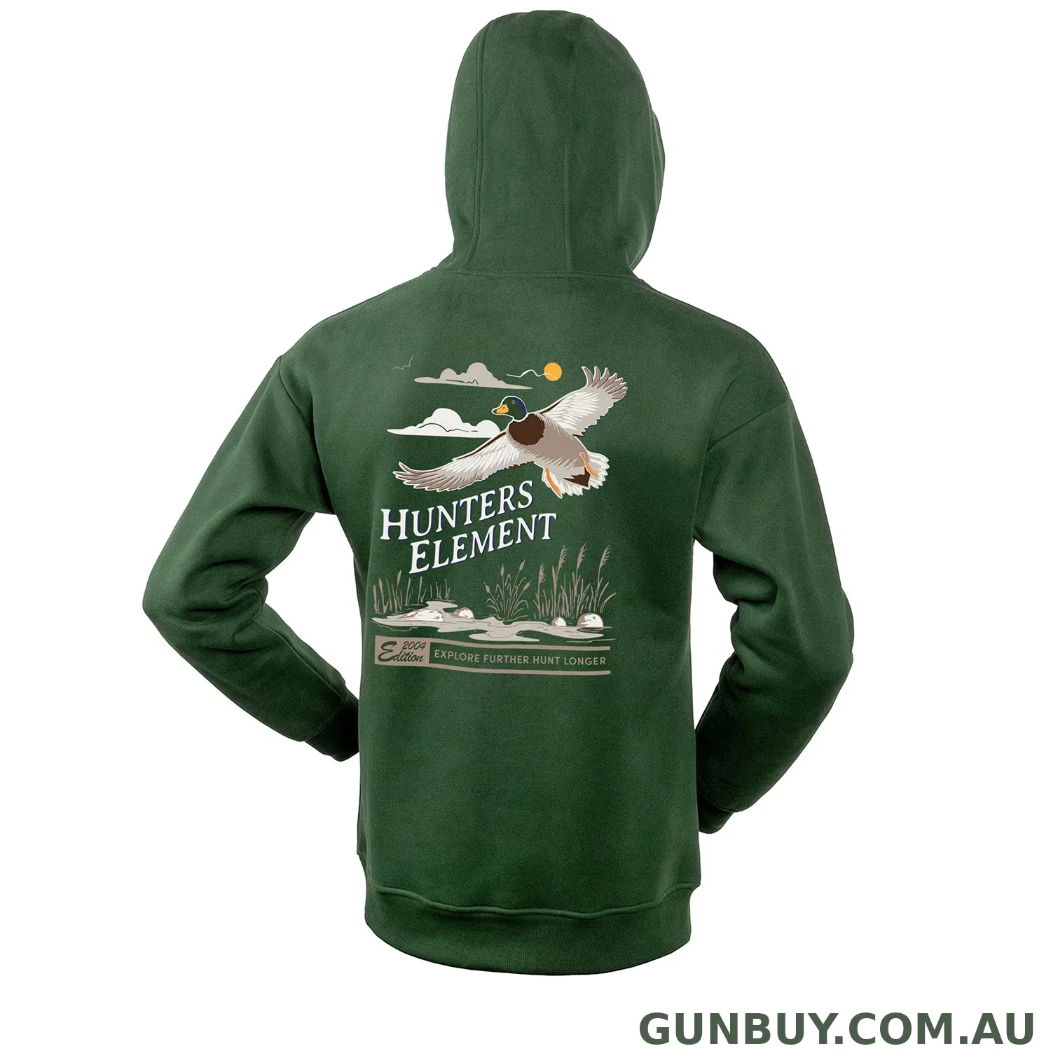 Hunters Element Flare Hoodie - Kelp / S