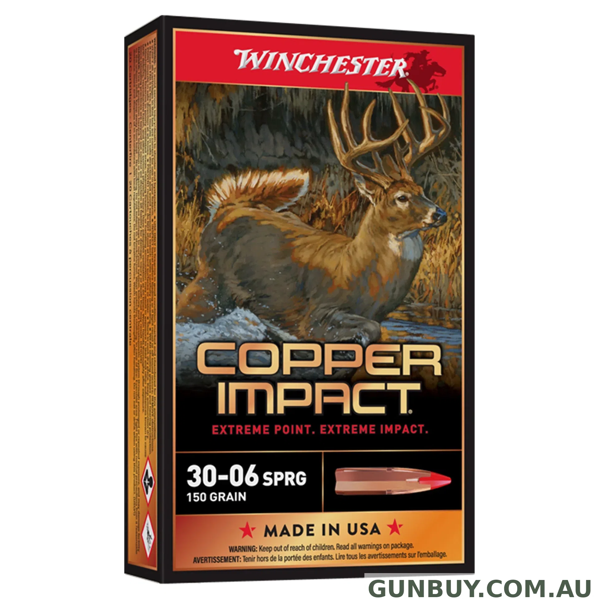 Winchester Copper Impact LF 30-06 150gr XP - 20 Pack