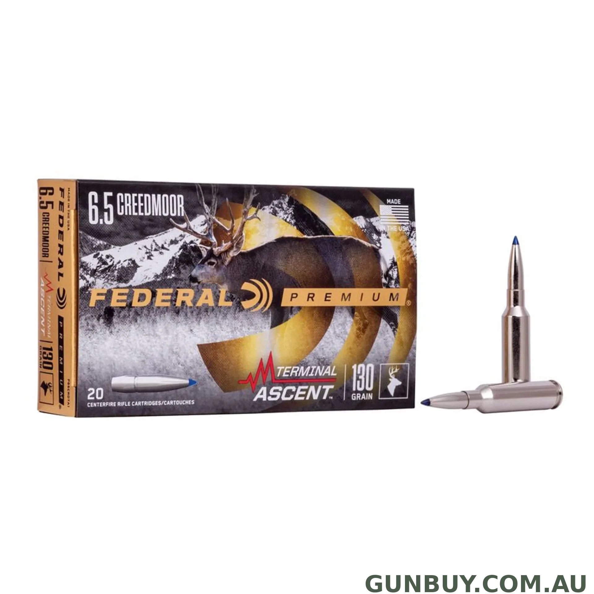 Federal 6.5 Creedmoor 130gr Terminal Ascent / 20