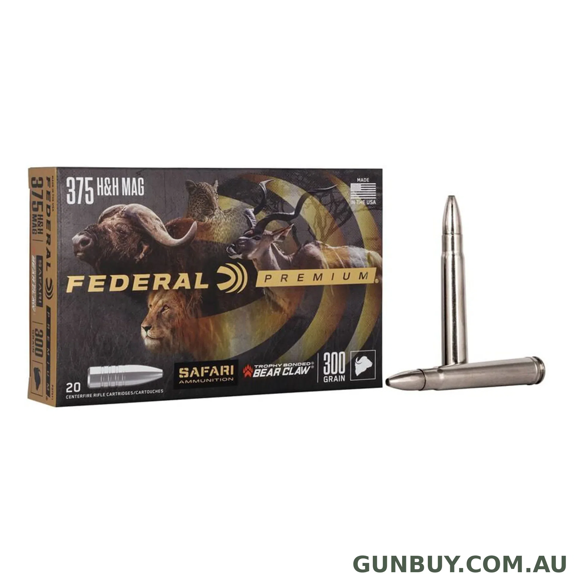 Federal 375 H&H 300gr Tbbc Cape-Shok / 20