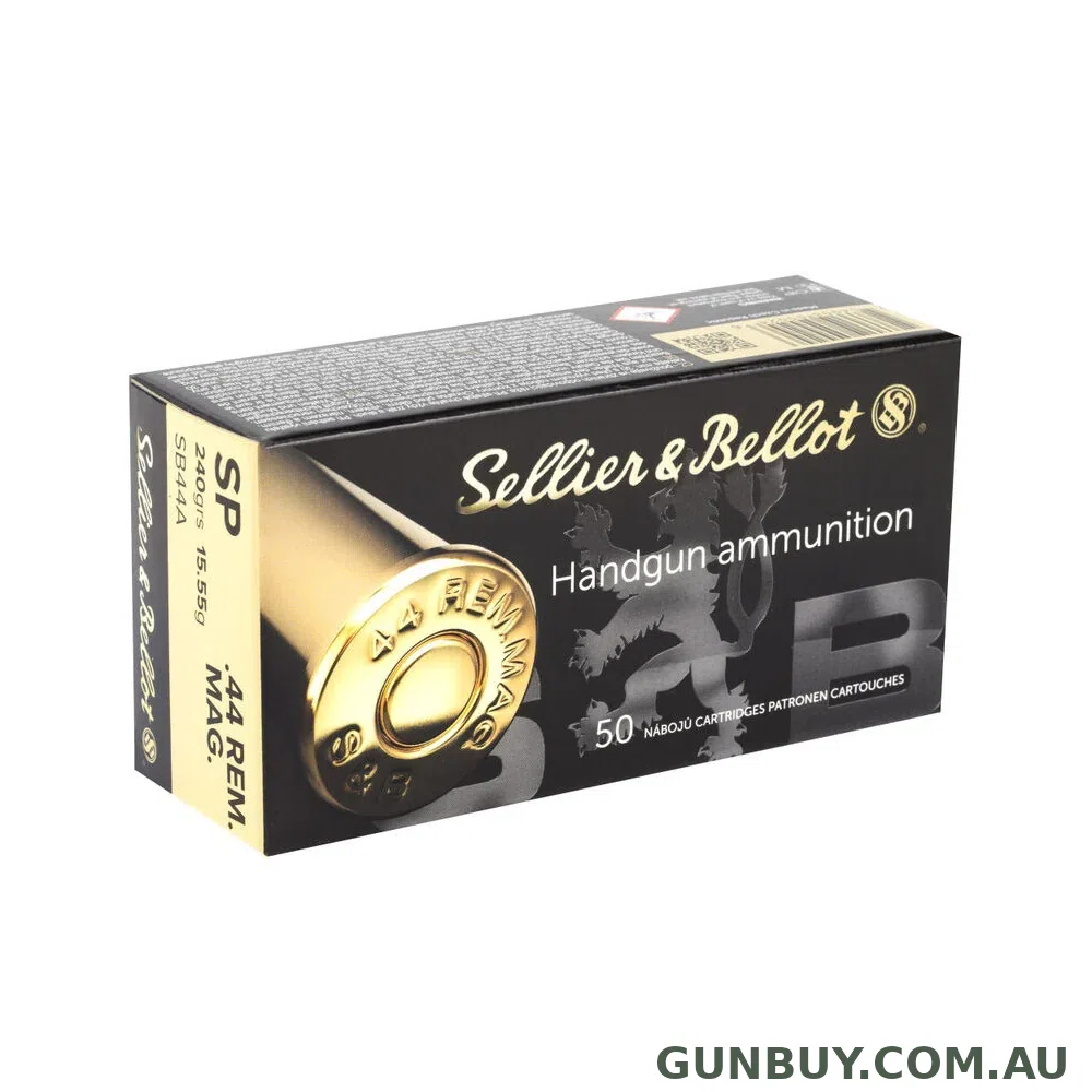 Sellier & Bellot 44 Magnum 240 Grain Ammo 50 Rd High-performance