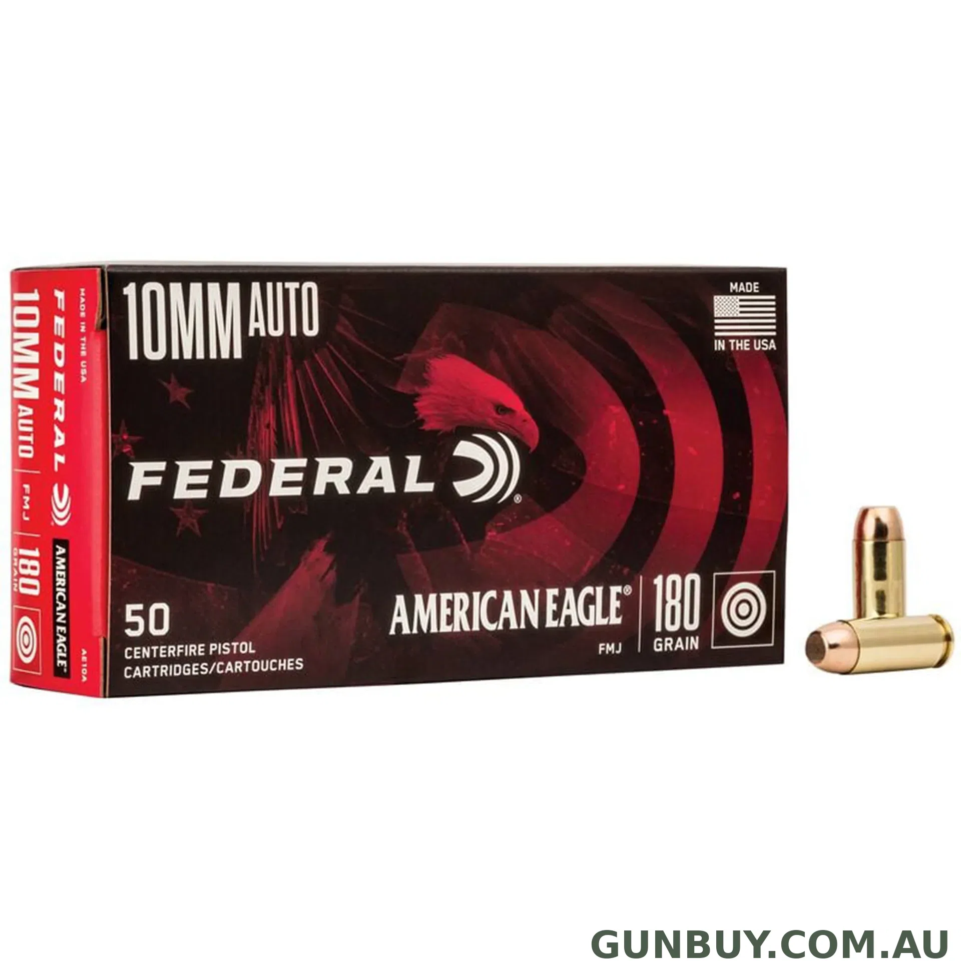Federal 10mm Auto 180gr FMJ American Eagle