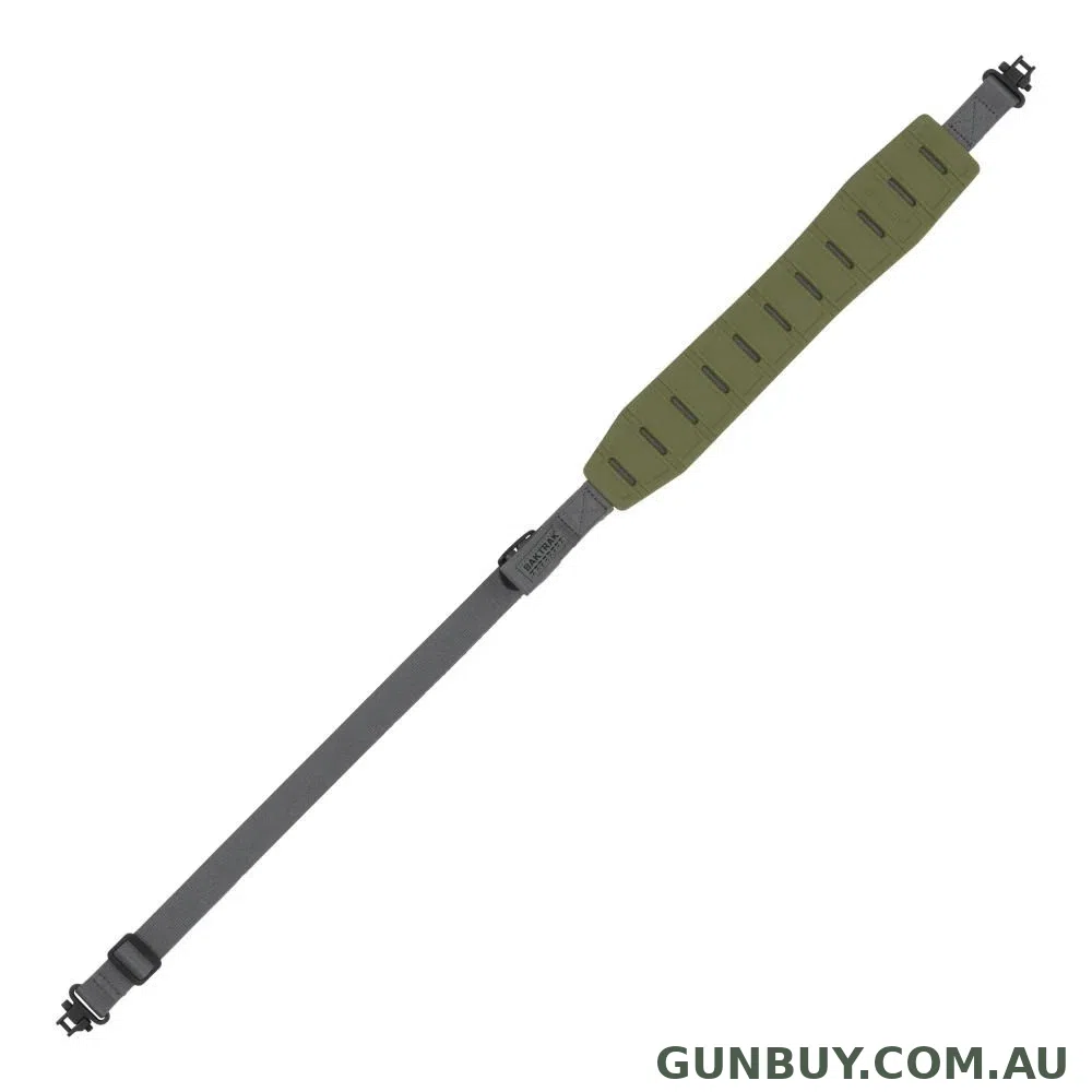 Allen Baktrak Traction Moulded Rubber Ranger Green Sling + Swivels
