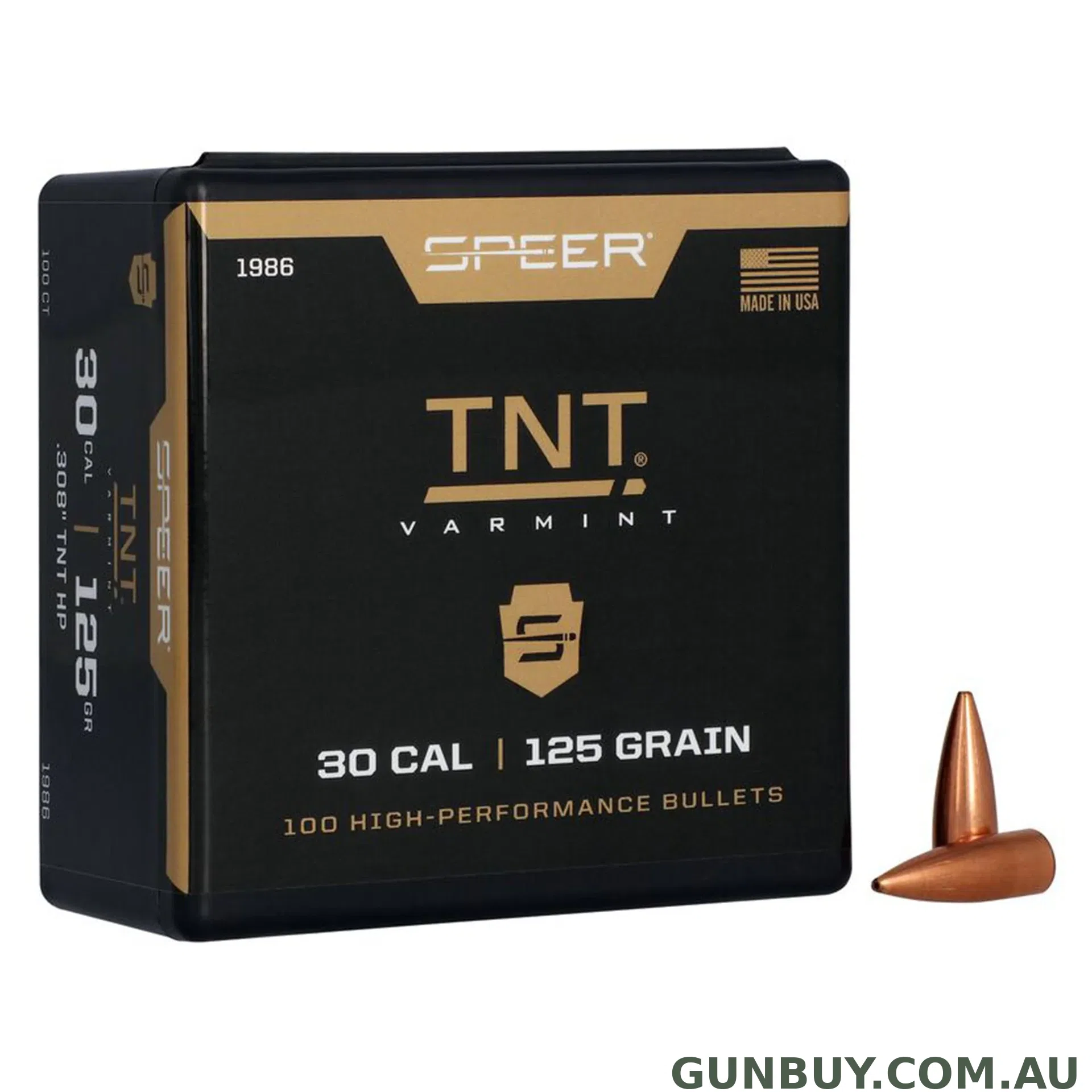 Speer 308 125gr HP TNT Varmint / 100