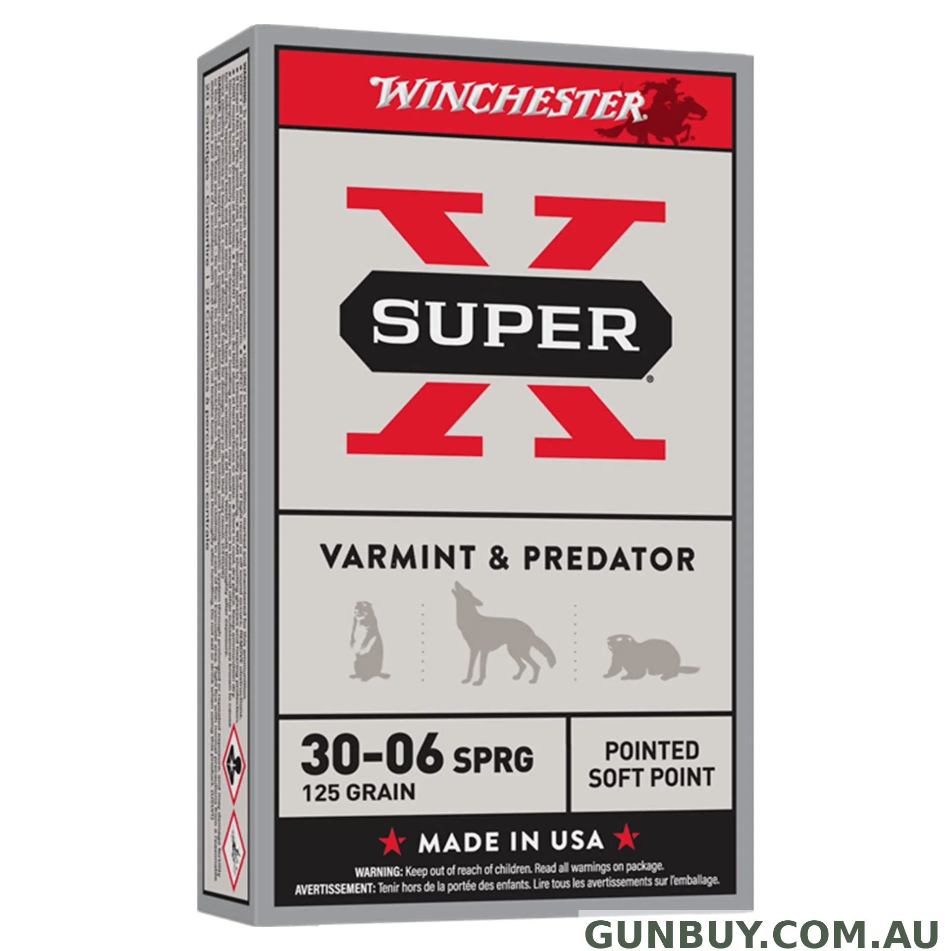 Winchester Super X 30-06 125gr PSP - 20 Pack