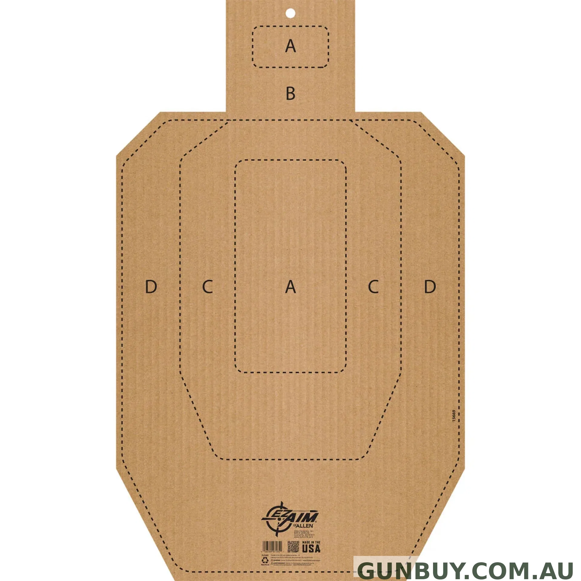 ALLEN Corrugated Target IPSC Cb Tsilhouette 18x30"
