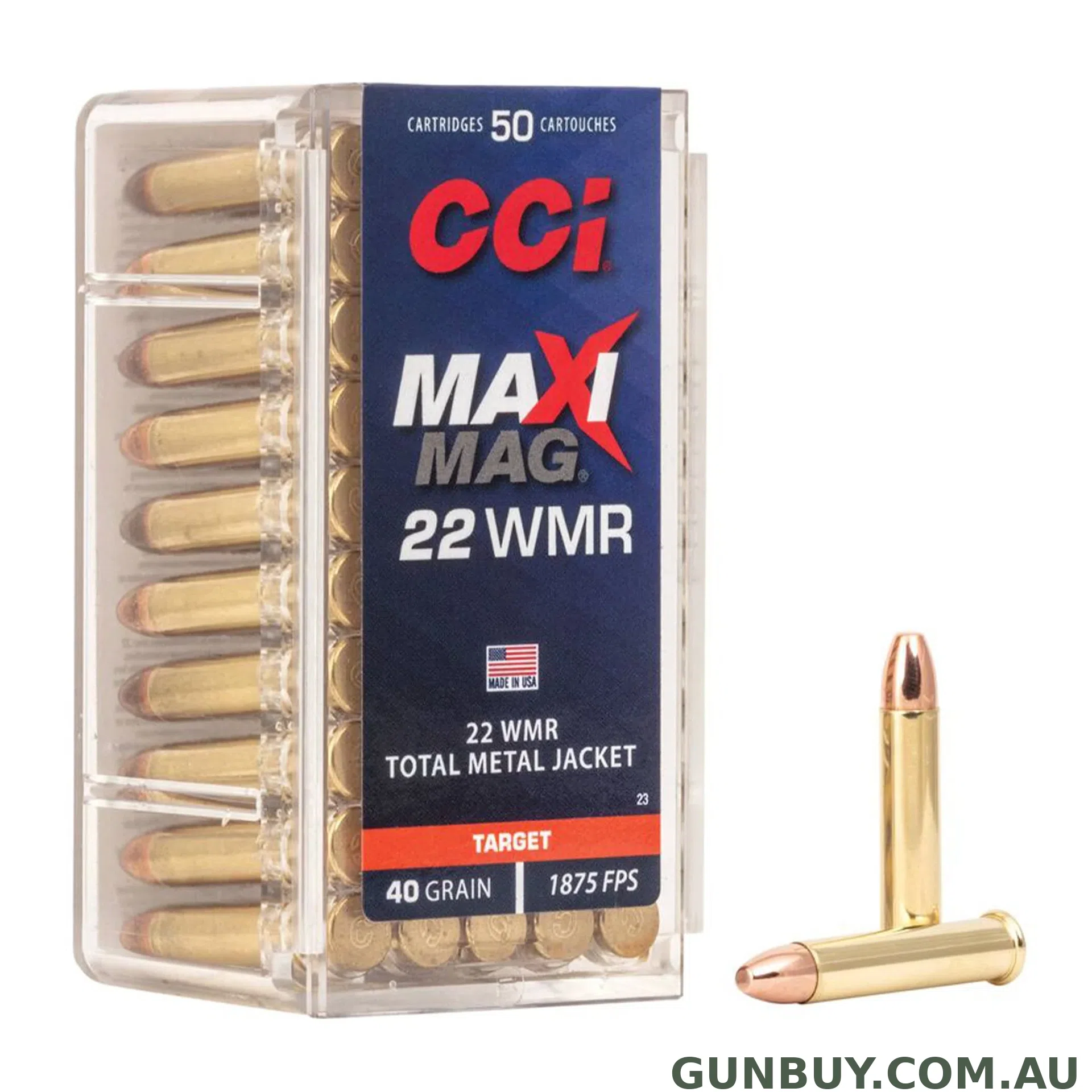 CCI Maxi Mag 40gr TMJ 1875fps - 50 Pack