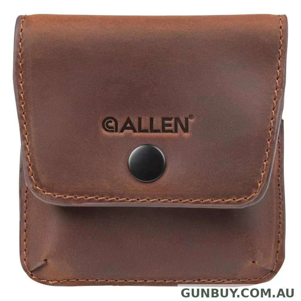 ALLEN Belt Loop Rifle Ammo Holder Del Norte Leather + Cover 6 Rnds